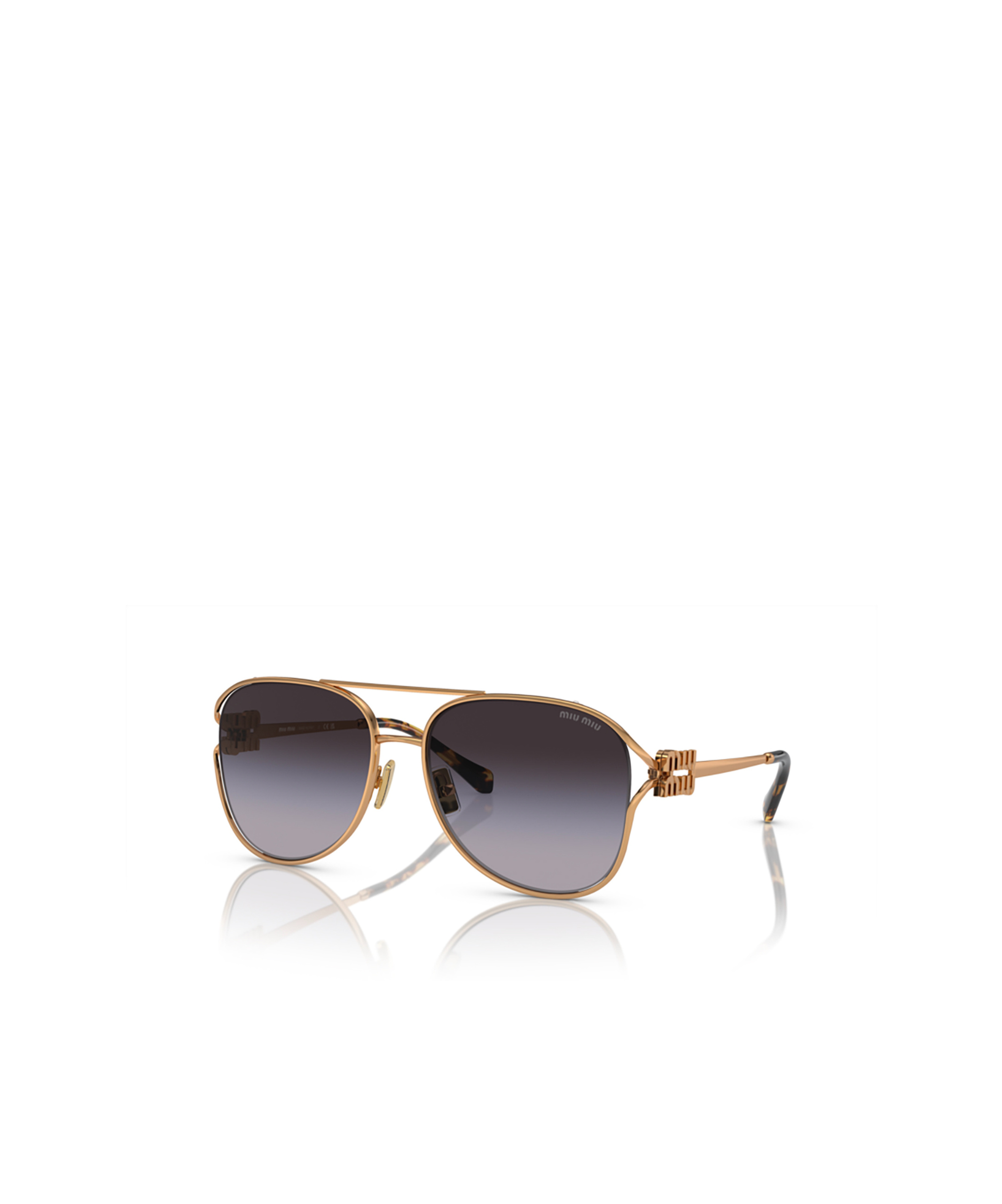 Miu Miu Pilot-frame Sunglasses In Black