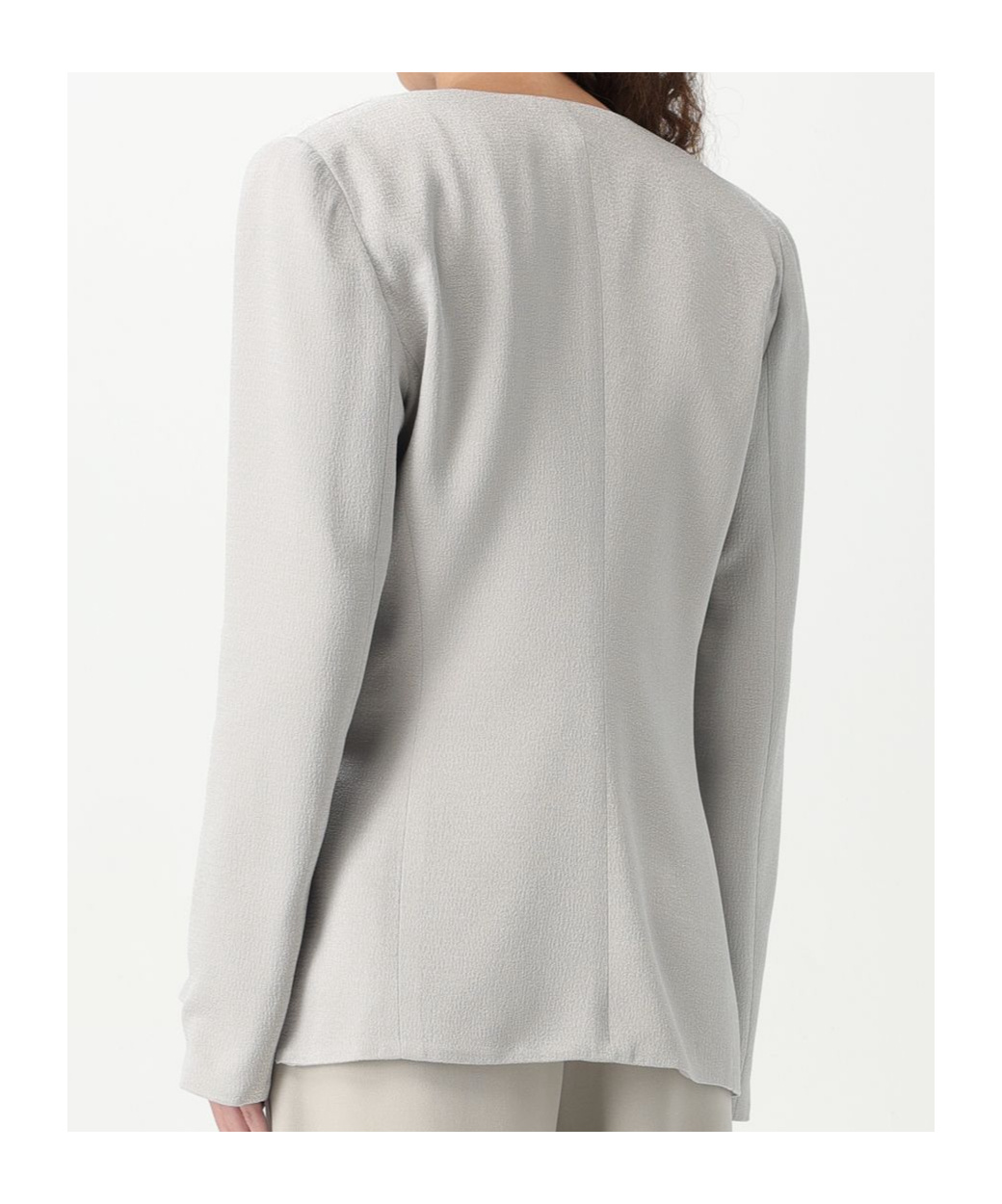 Emporio Armani Long Sleeve Jacket In White