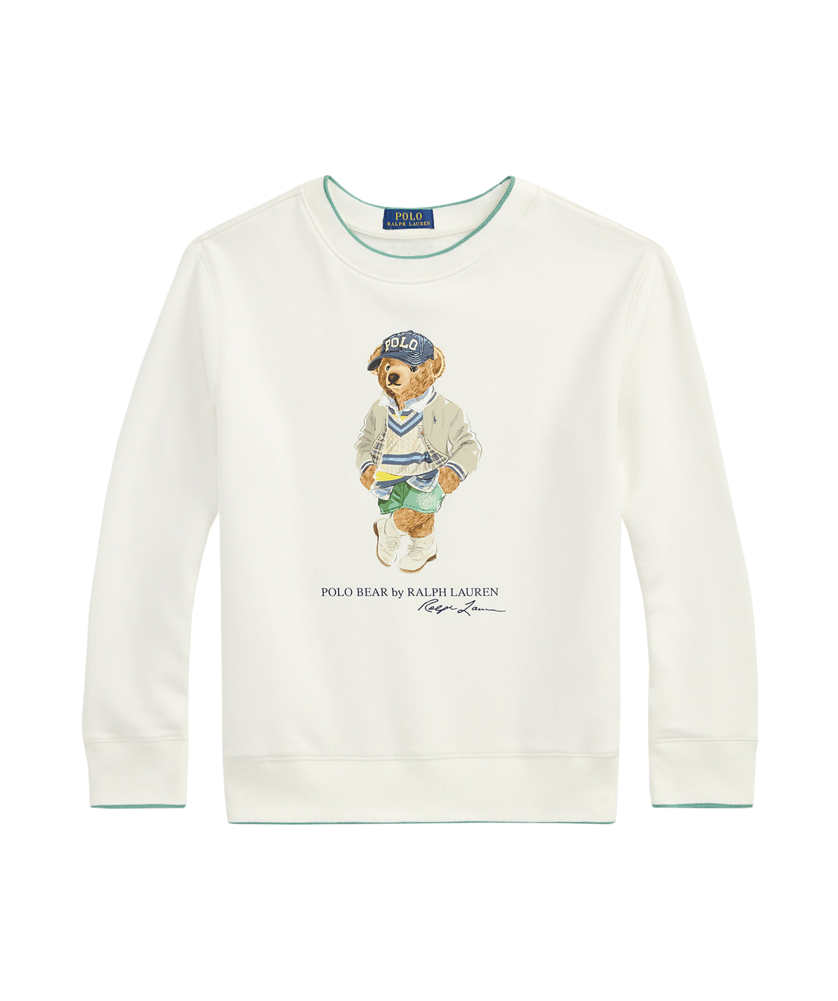 Polo Ralph Lauren Toddler And Little Boys Polo Bear Fleece Sweatshirt In Neutral
