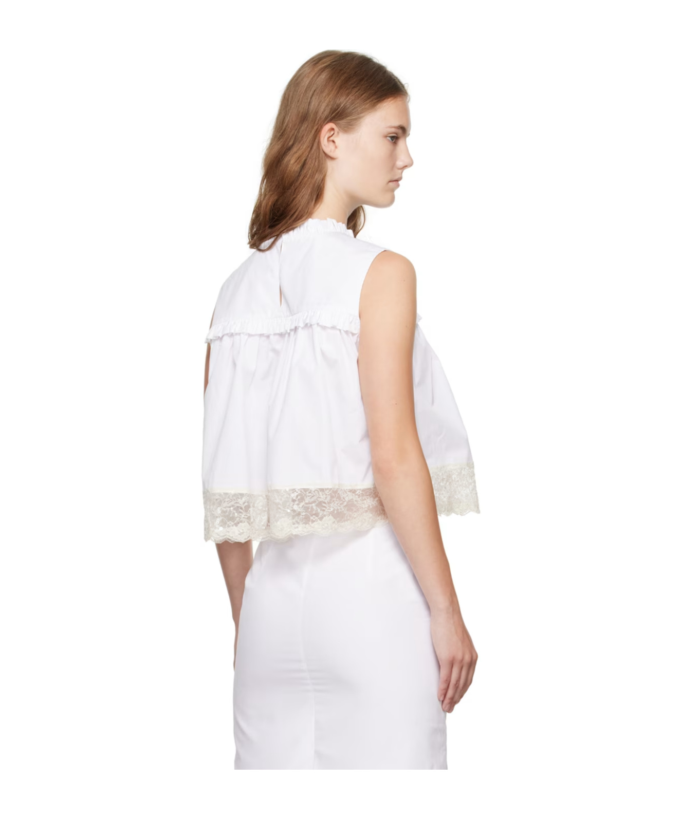 Shop We11 Done Lace Vest In White