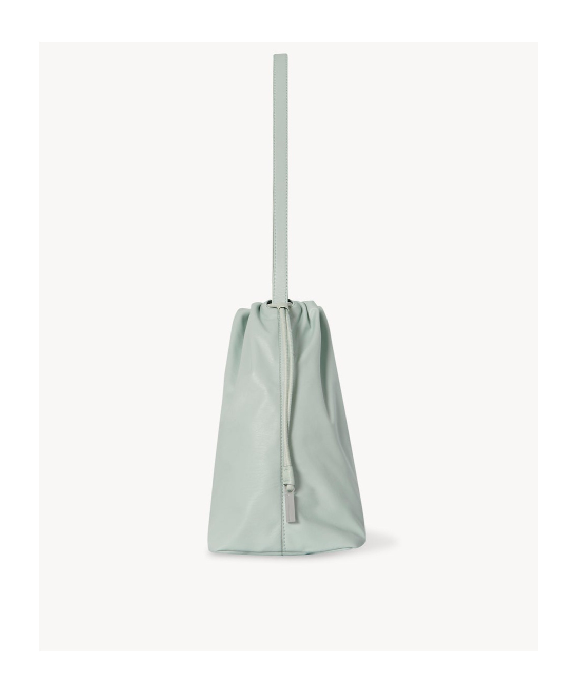 The Row Angy Drawstring Shoulder Bag In Gray