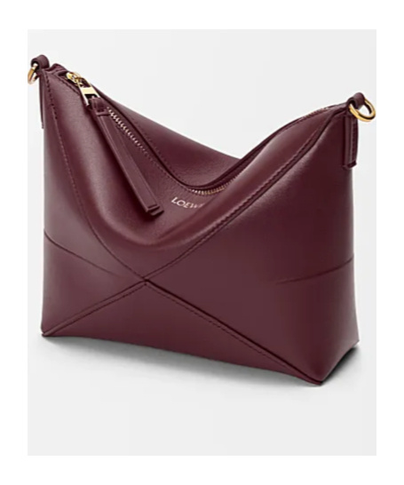 Loewe Puzzle Fold Shoulder Bag In Red