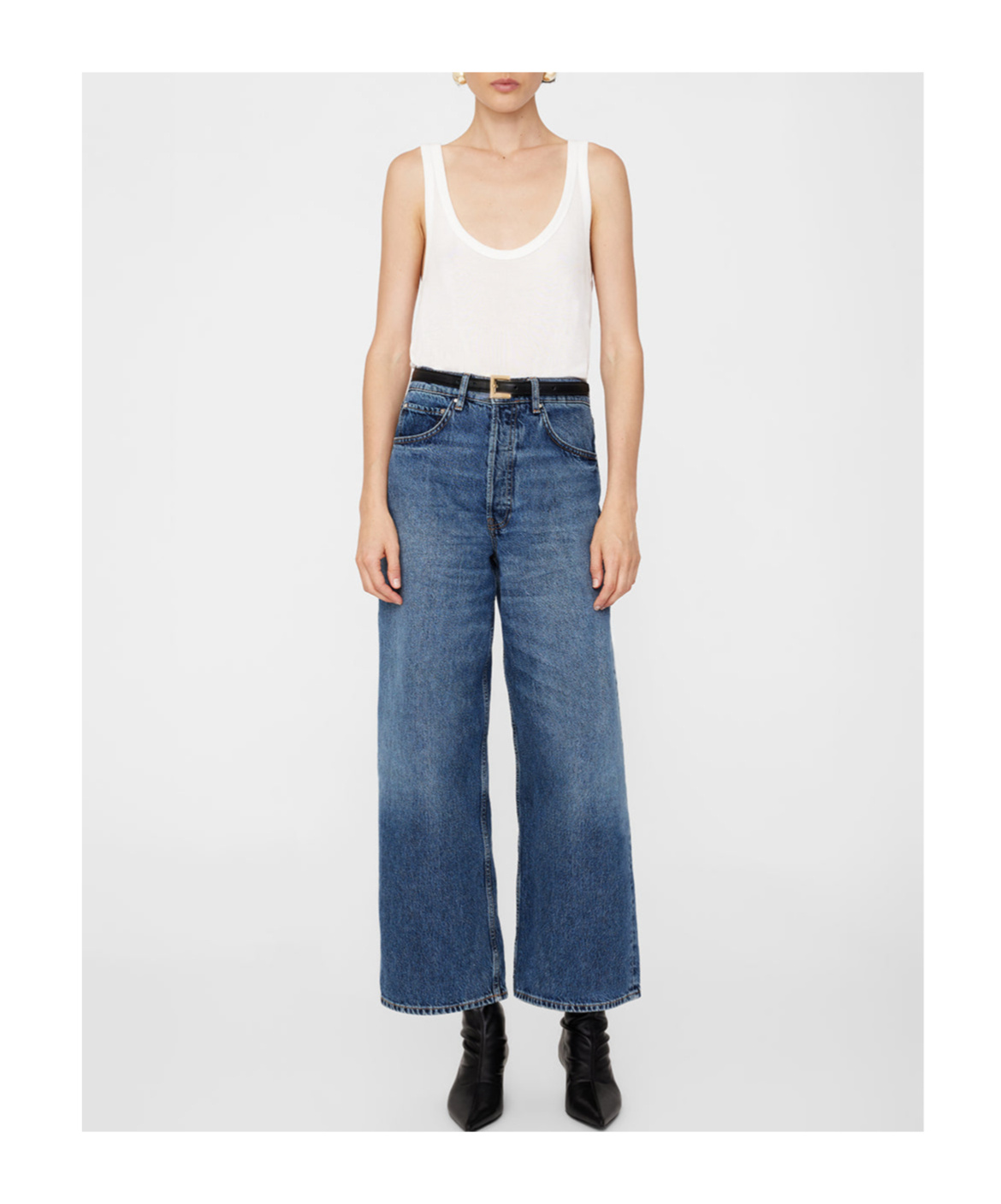 Anine Bing Briley Straight-leg Jeans In Blue