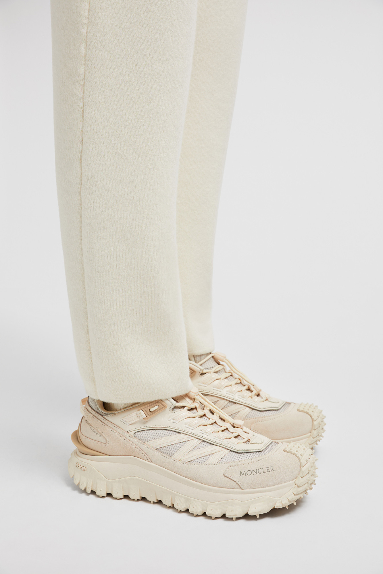 MONCLER WOOL CASHMERE JOGGING TROUSERS