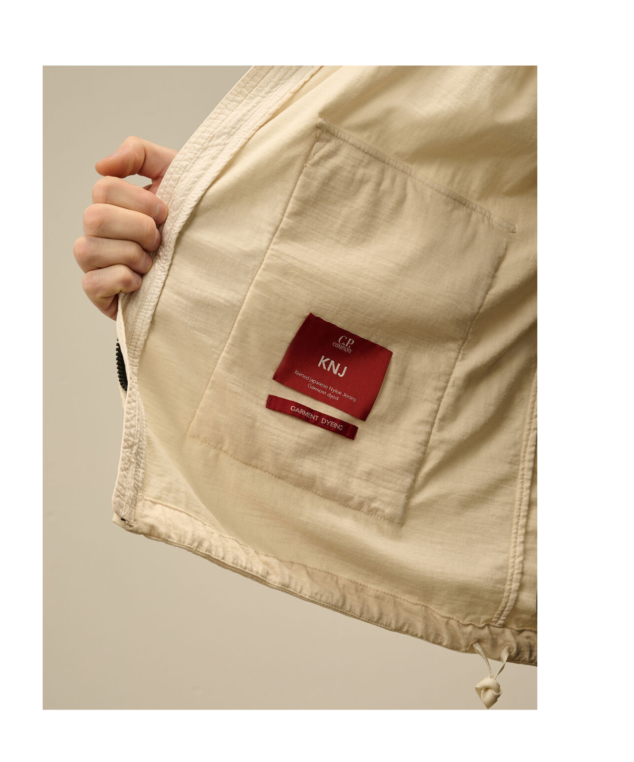 C.p. Company C.p.company Ivory Nylon Explorer Jacket In Neutral
