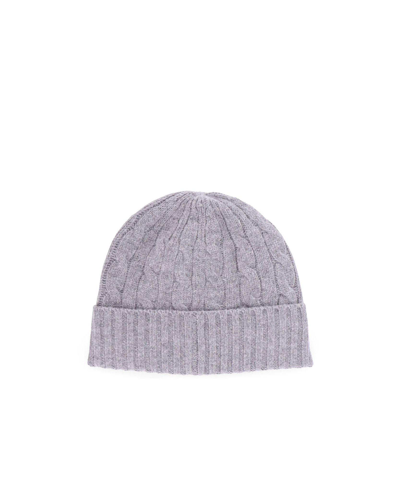 Polo Ralph Lauren Wool Knitted Hat In Gray