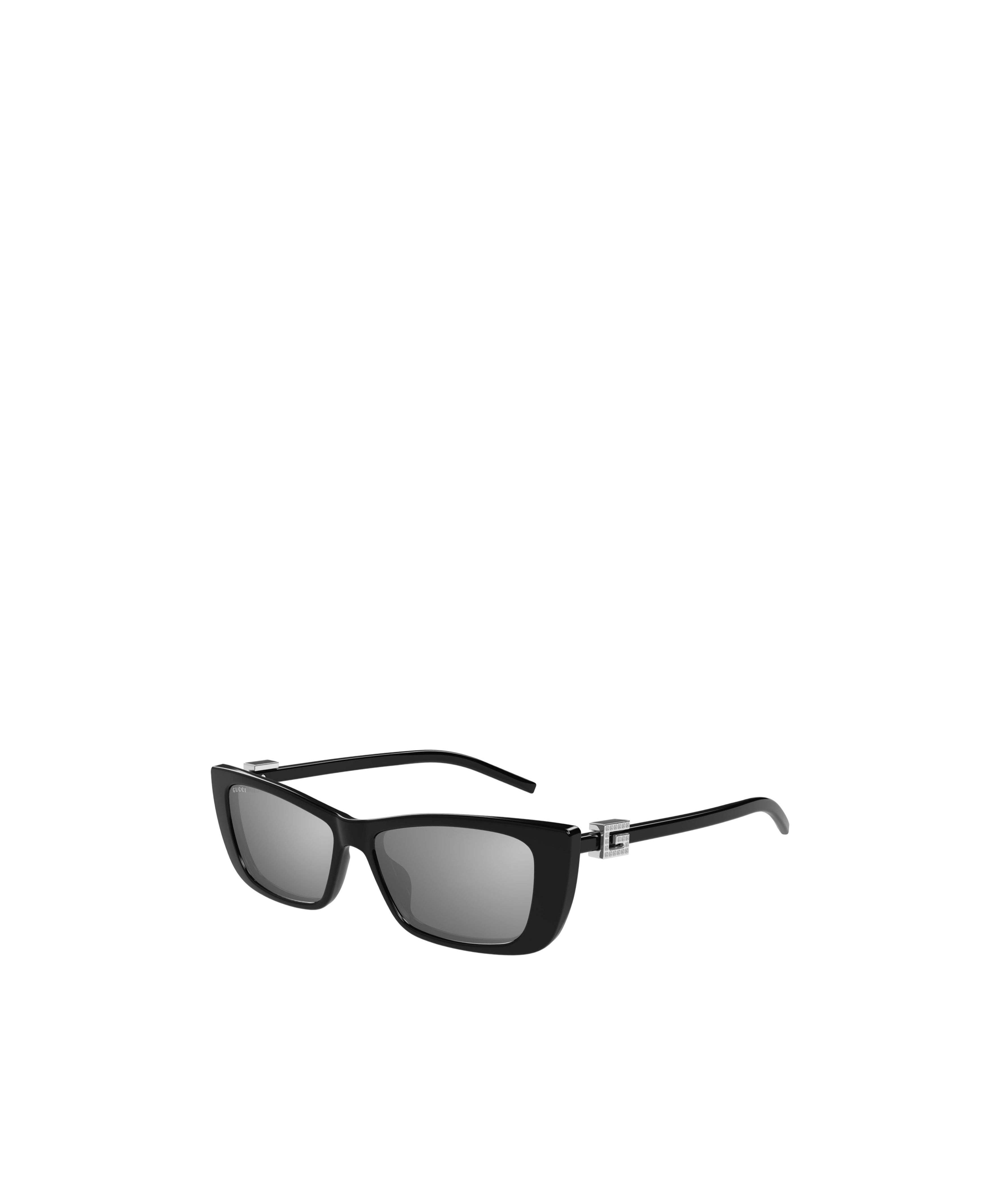 Gucci Geometric Frame Sunglasses In Gray