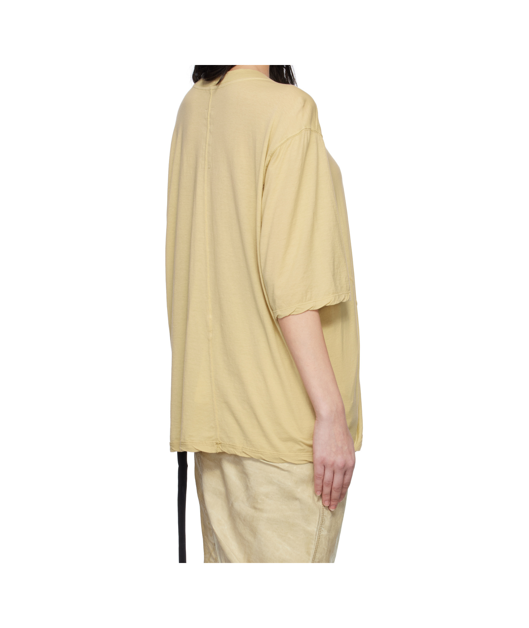 Rick Owens Drkshdw Beige Hollywood Walrus T-shirt In Nude