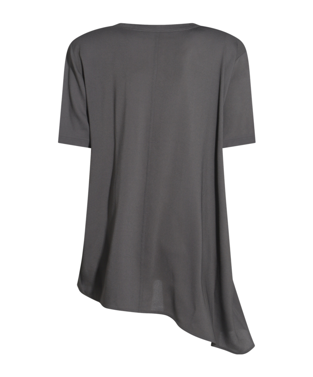 Fabiana Filippi Open-necked Black Shirt In Black