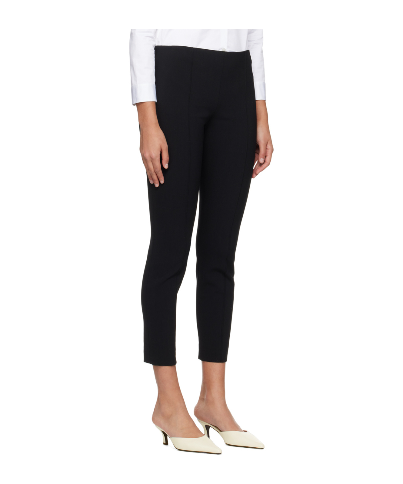 Shop The Row Kosso Low-waisted Casual Pants In Black