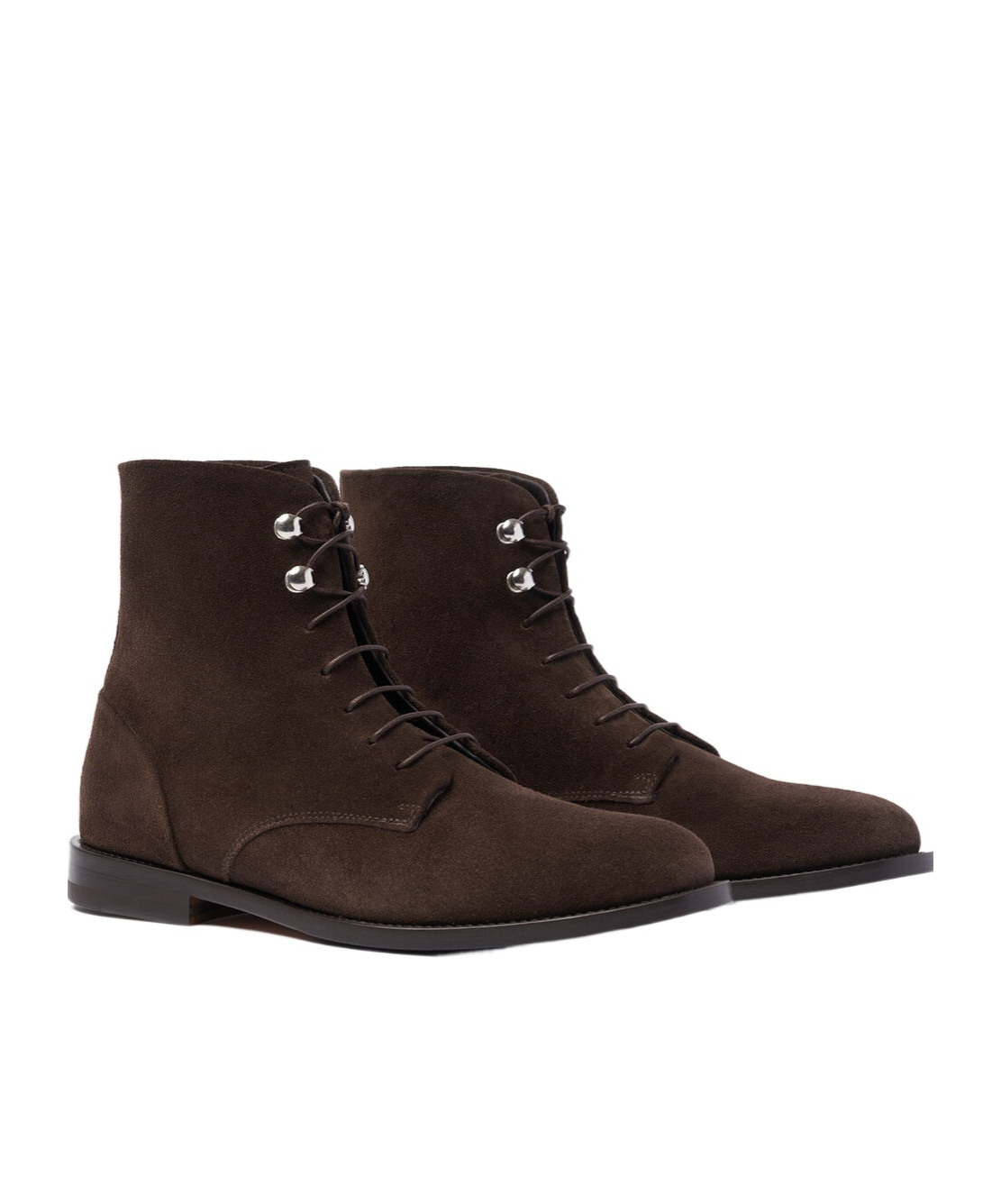 Scarosso Eva Laced Boots In Brown