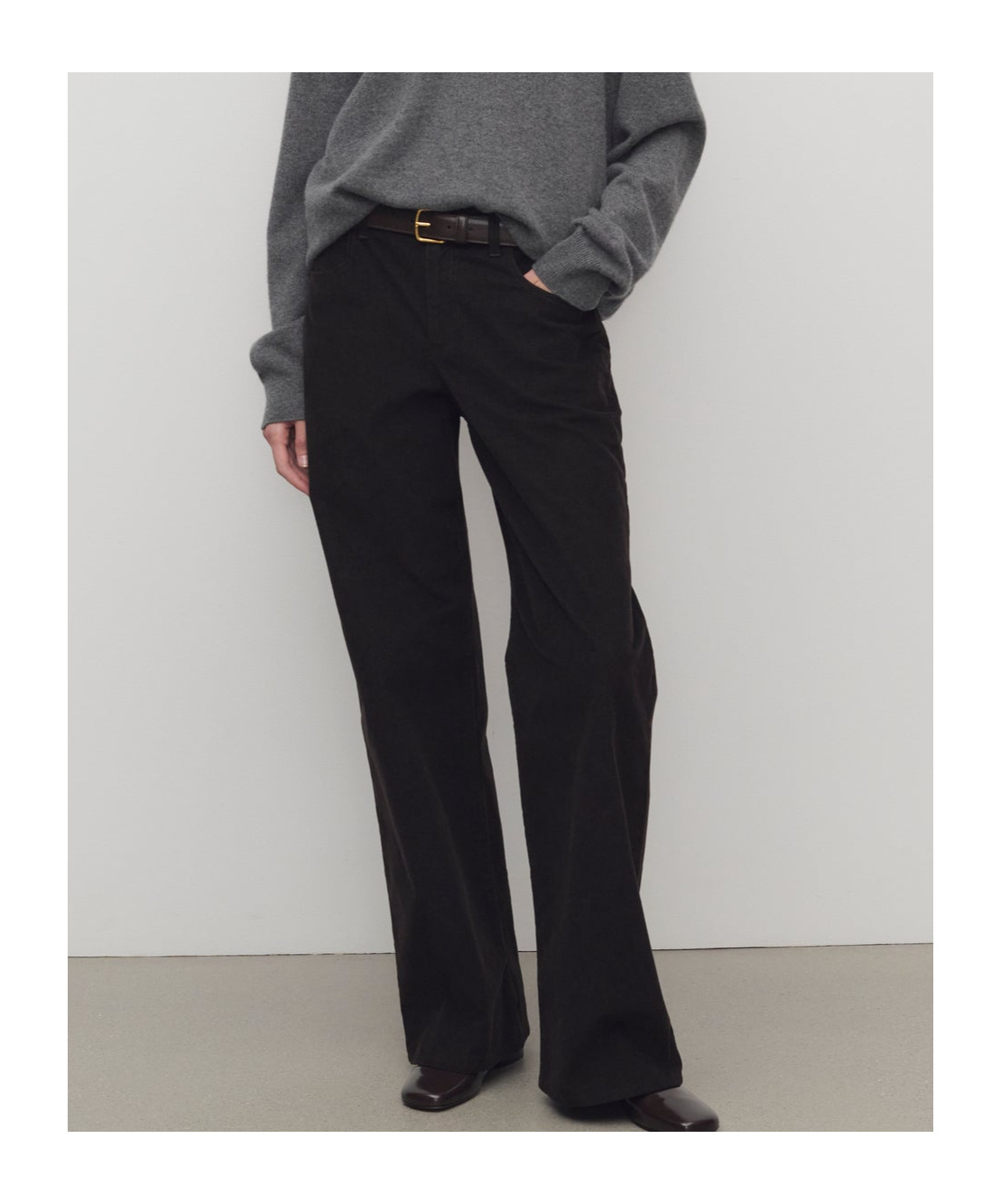 The Row Eglitta Pant In Corduroy In Black