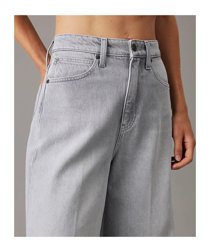 CALVIN KLEIN HIGH-RISE WIDE-LEG JEANS