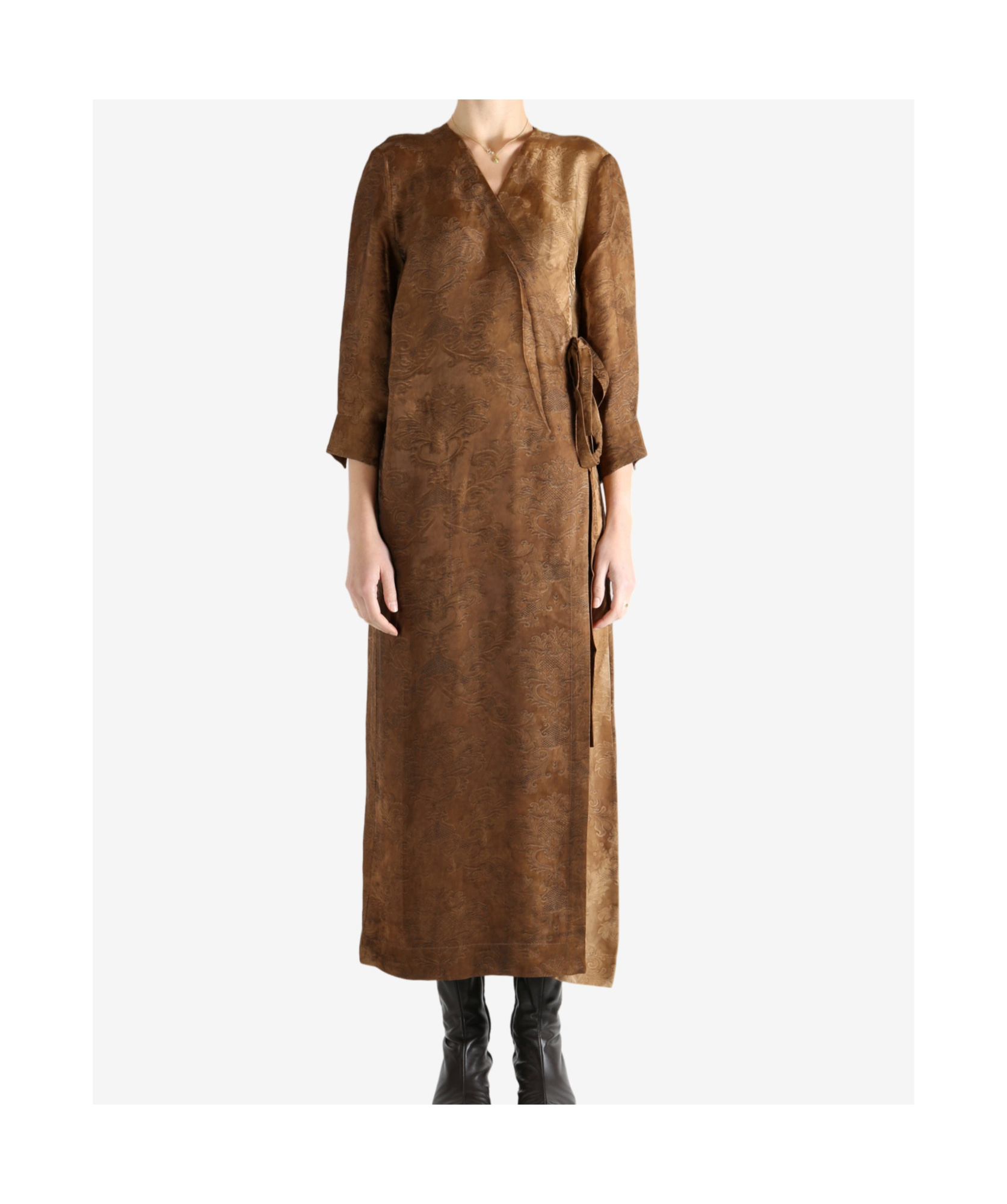 Uma Wang Anthea Dress In Brown