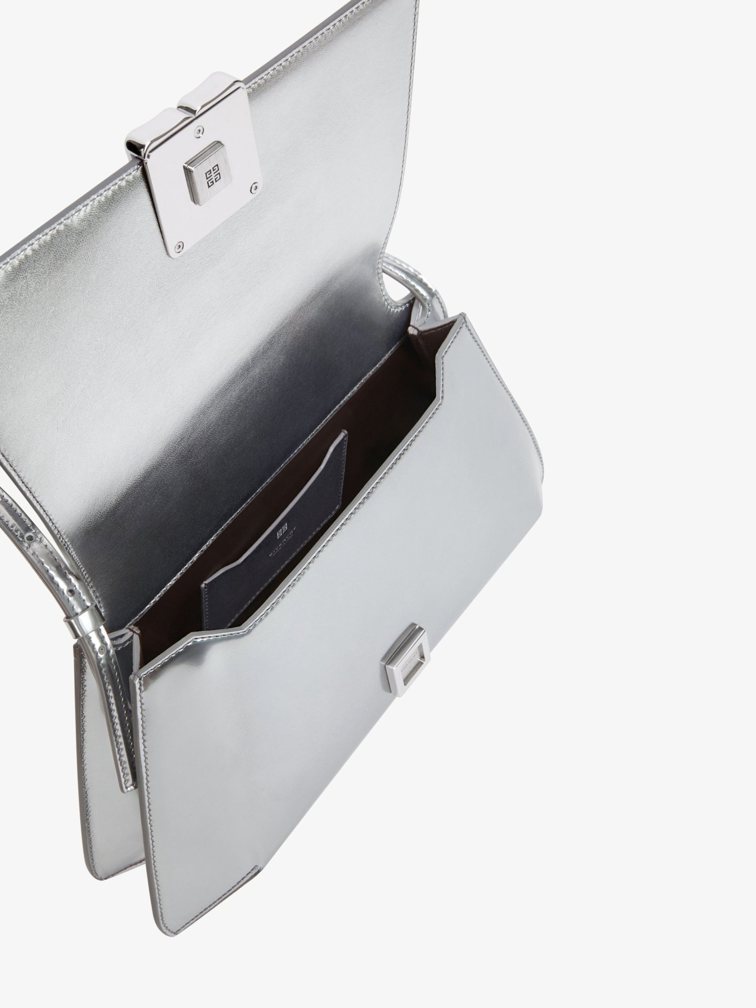 Givenchy 4g Liquid Shoulder Bag In Gray