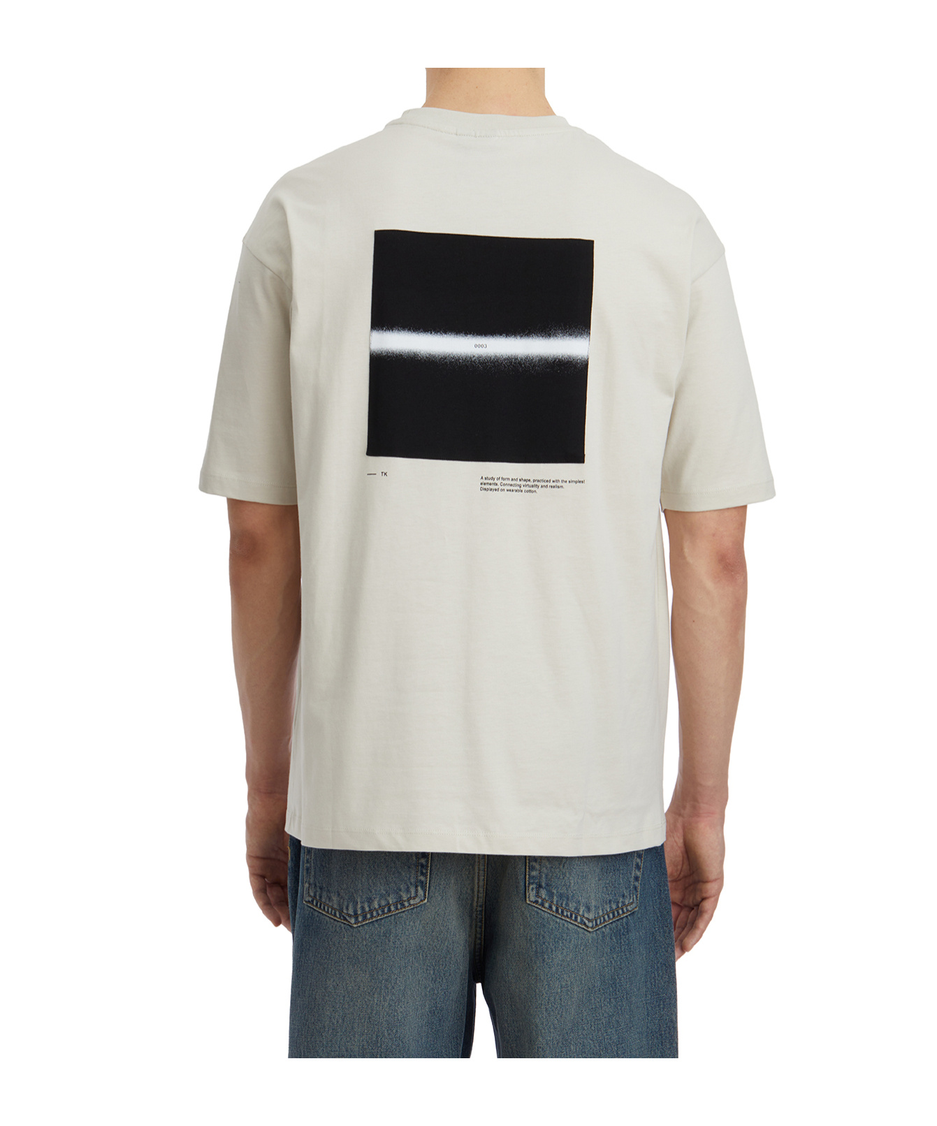 Thom Krom T-shirt In Cotone Con Stampa In White