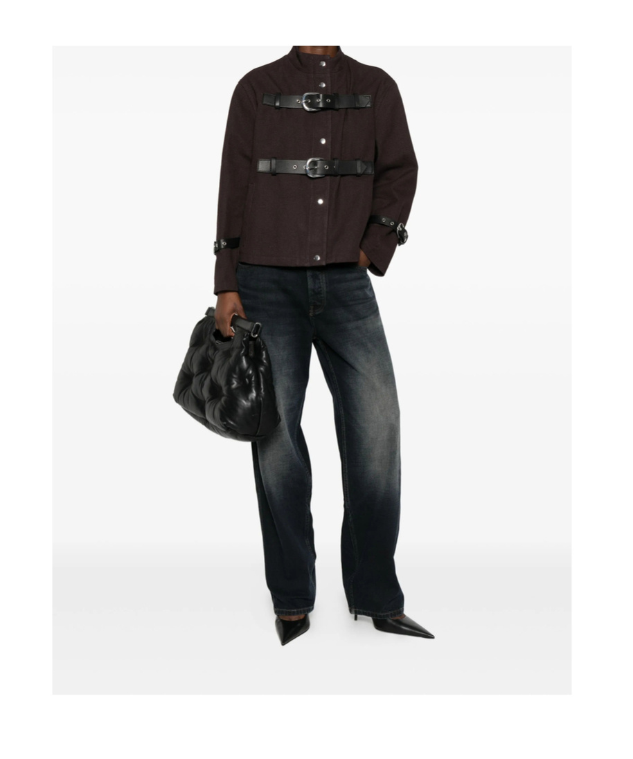 Gimaguas Buckle-strap Jacket In Brown