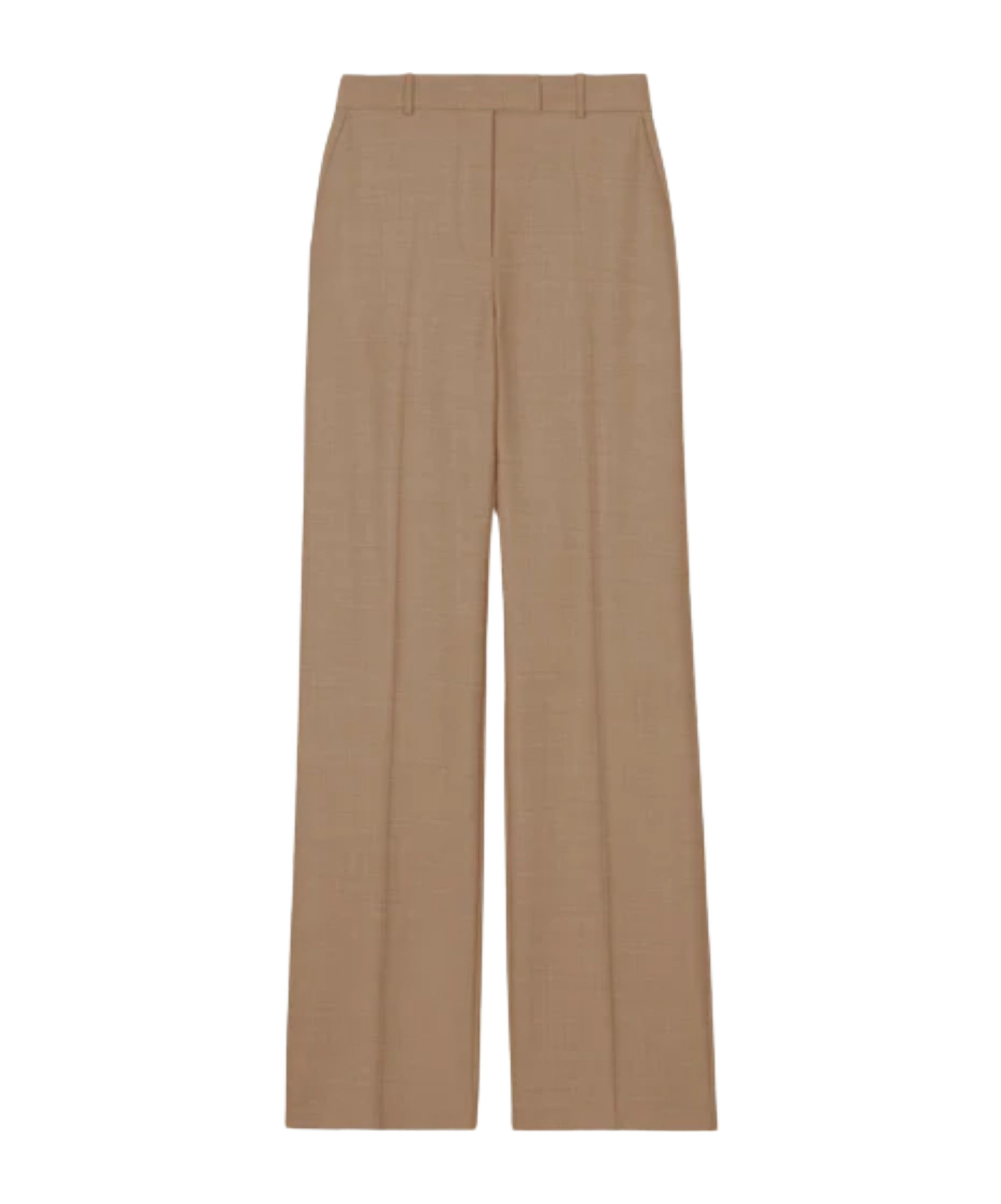 The Frankie Shop Lenora Wide Leg Trousers In Brown
