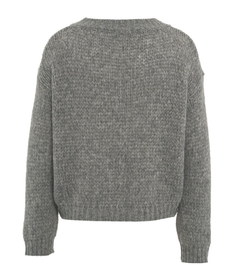 Roberto Collina V Neck Over Sweater Clothing In Gray