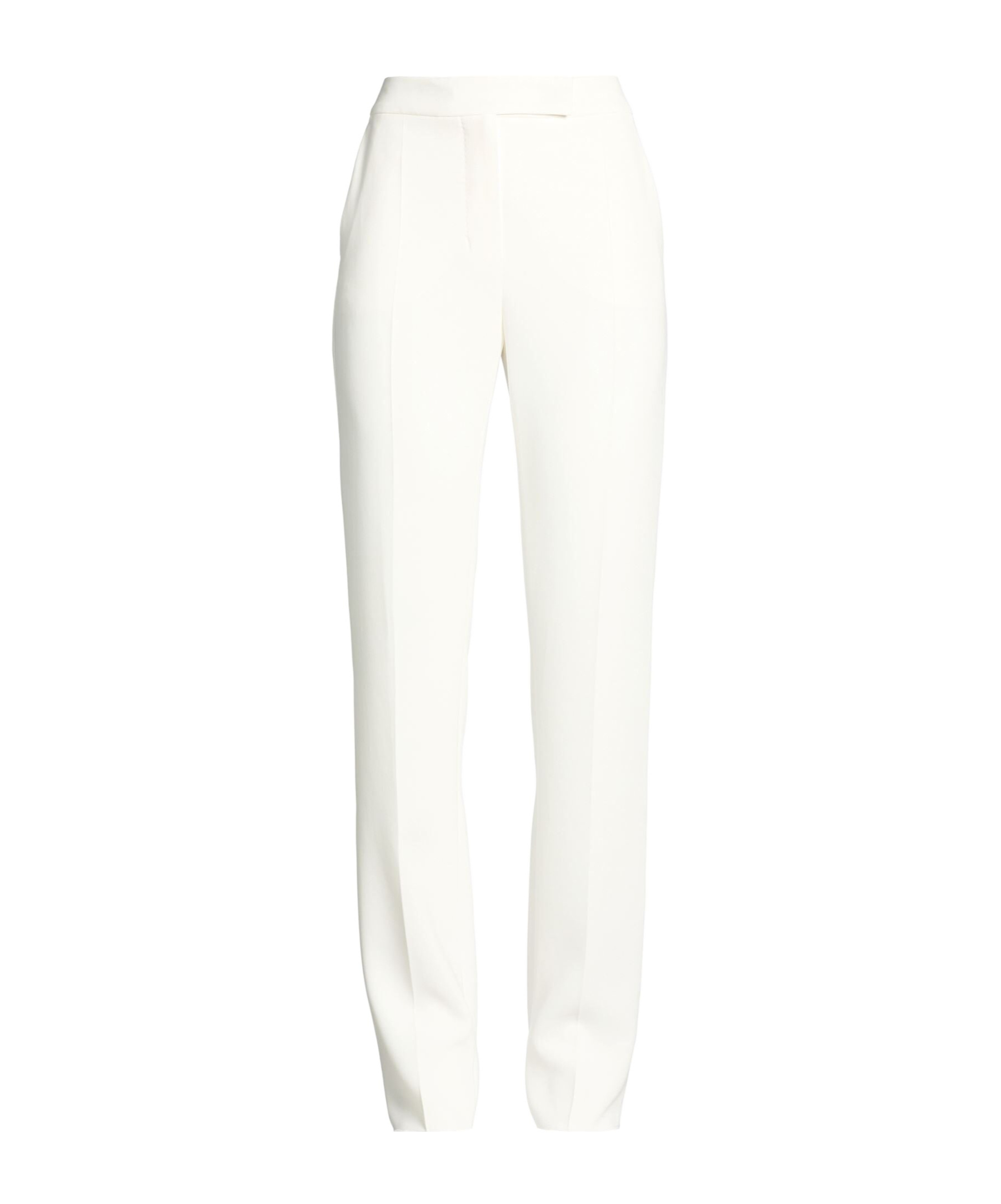 Max Mara Straight Casual Pants In White