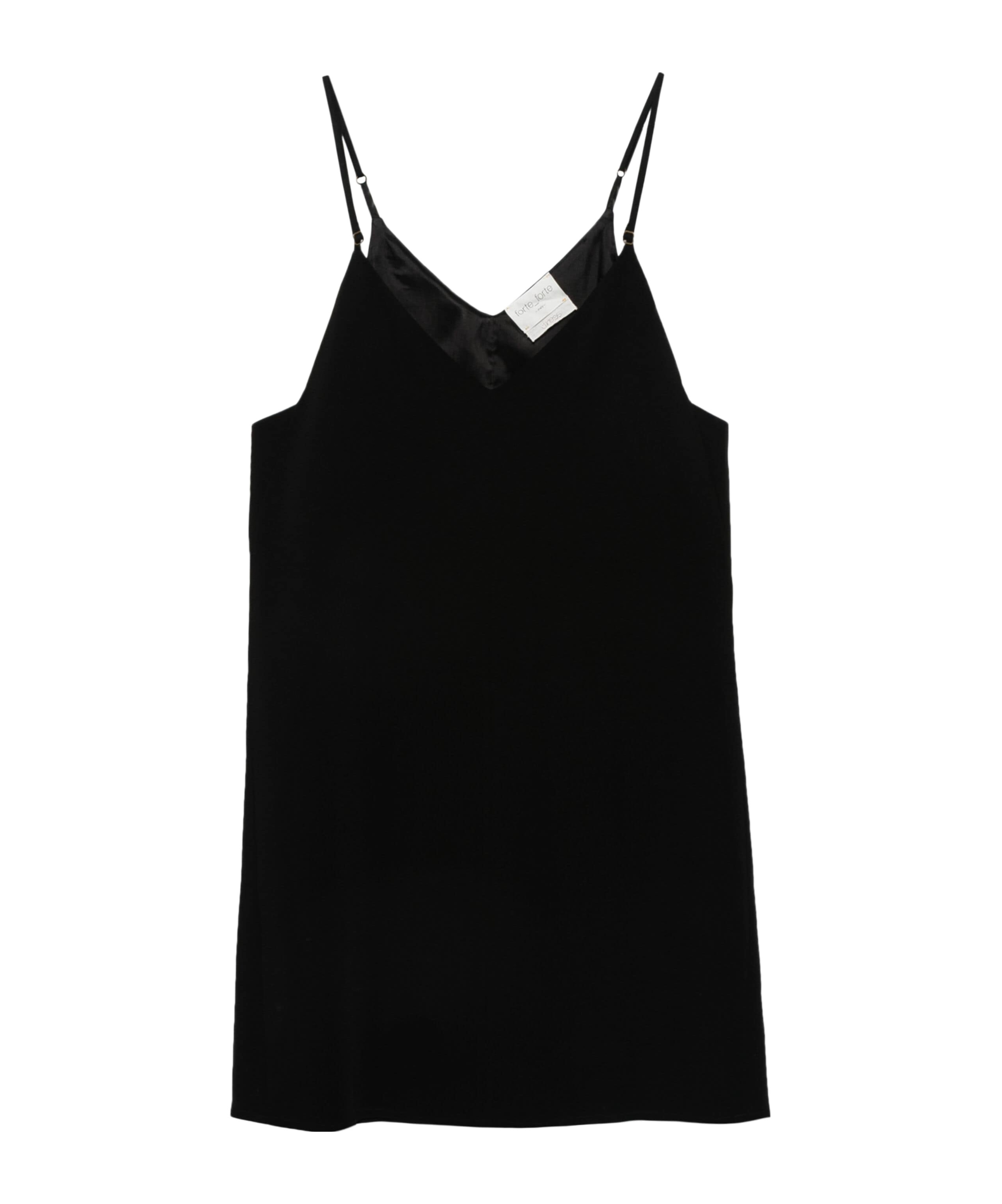 Forte Forte V-neck Mini Dress In Black