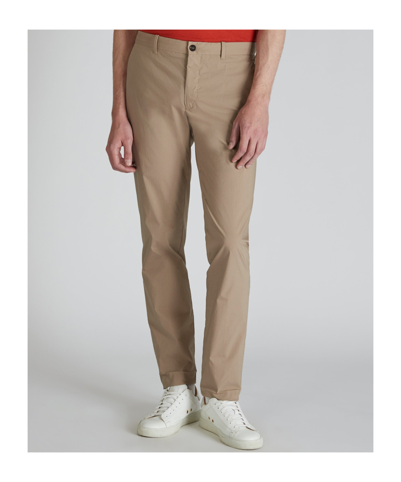 Incotex Belt Loop Track Pants In Nude