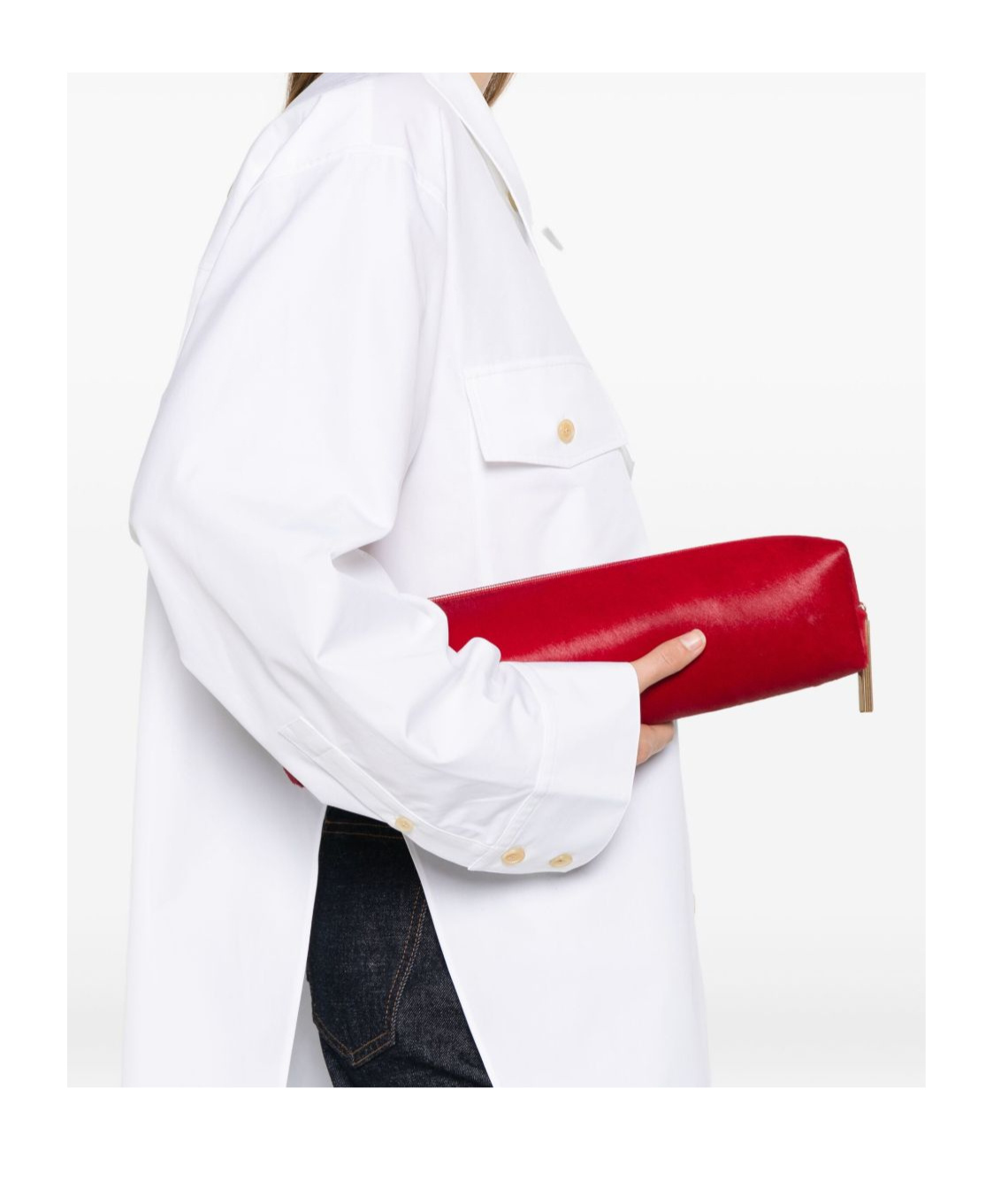 Khaite Kye Pencil Case In Red