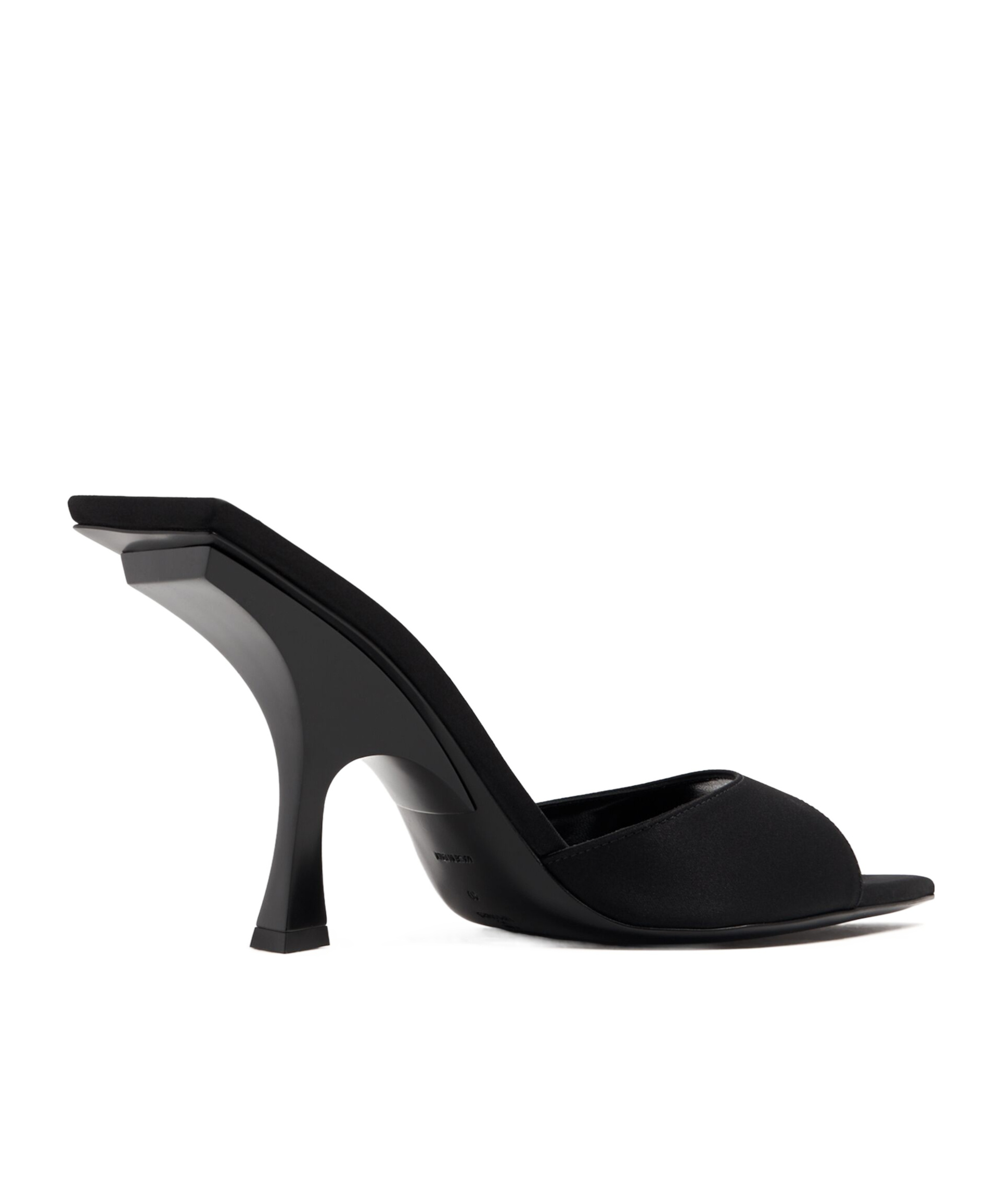 Attico Pointed High-heeled Sandals In Black