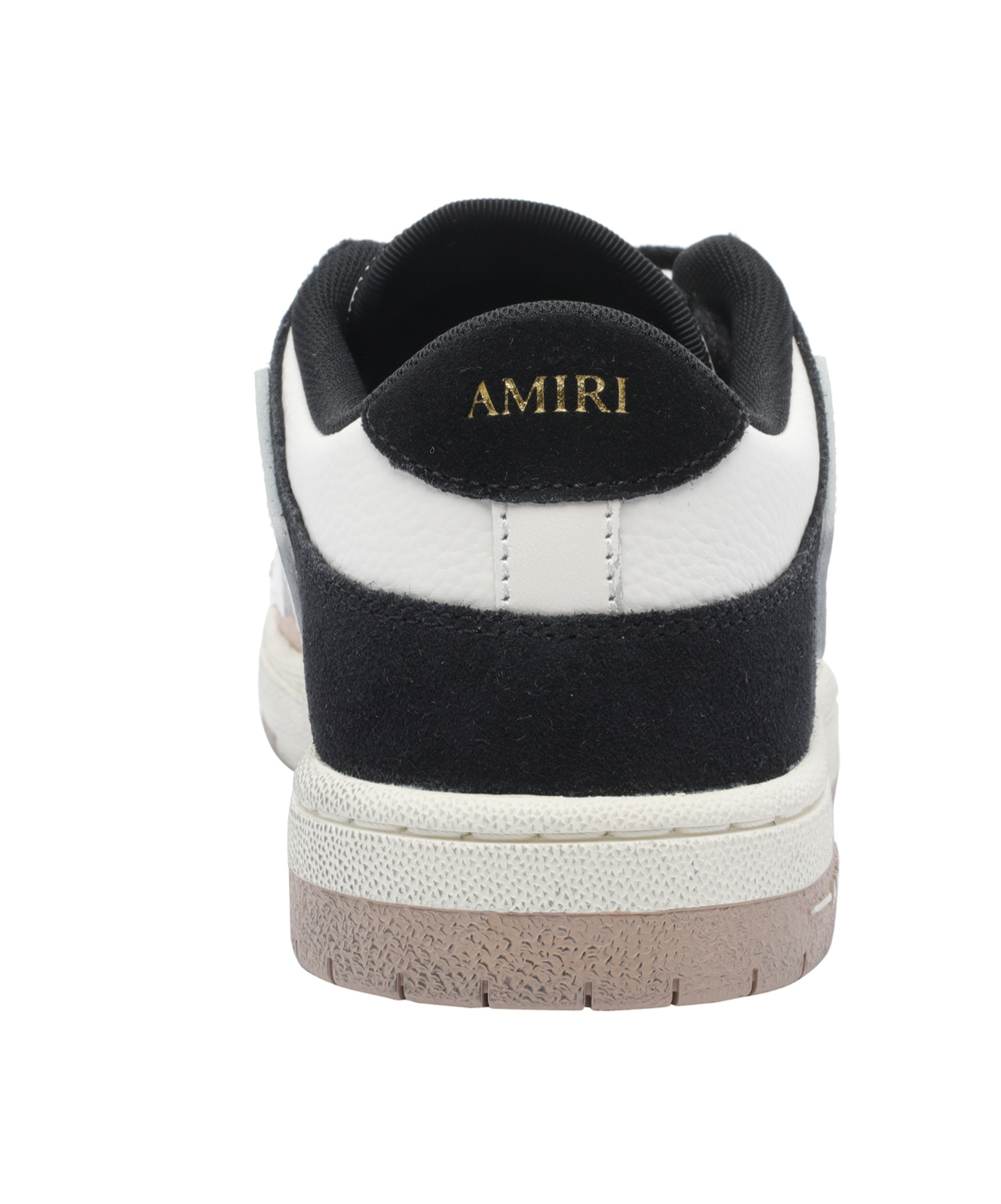 Amiri Skel Top Low Panelled Suede Sneakers In White