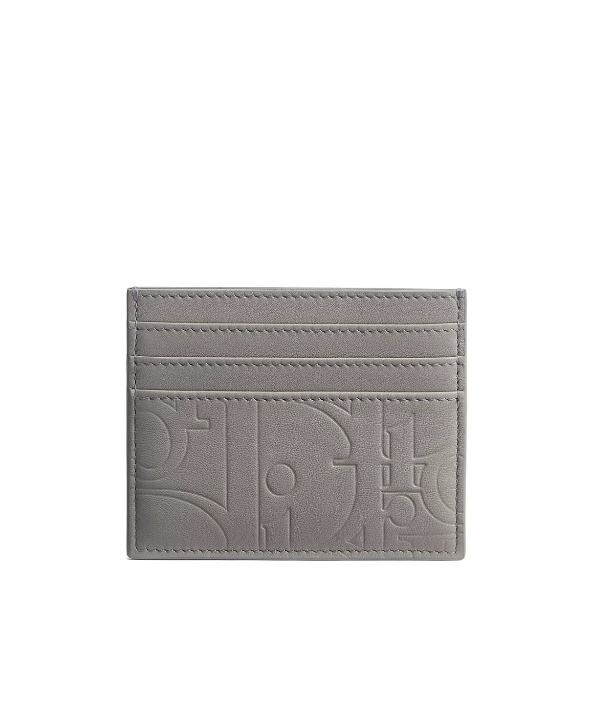 Dior Card Holder In Grey
