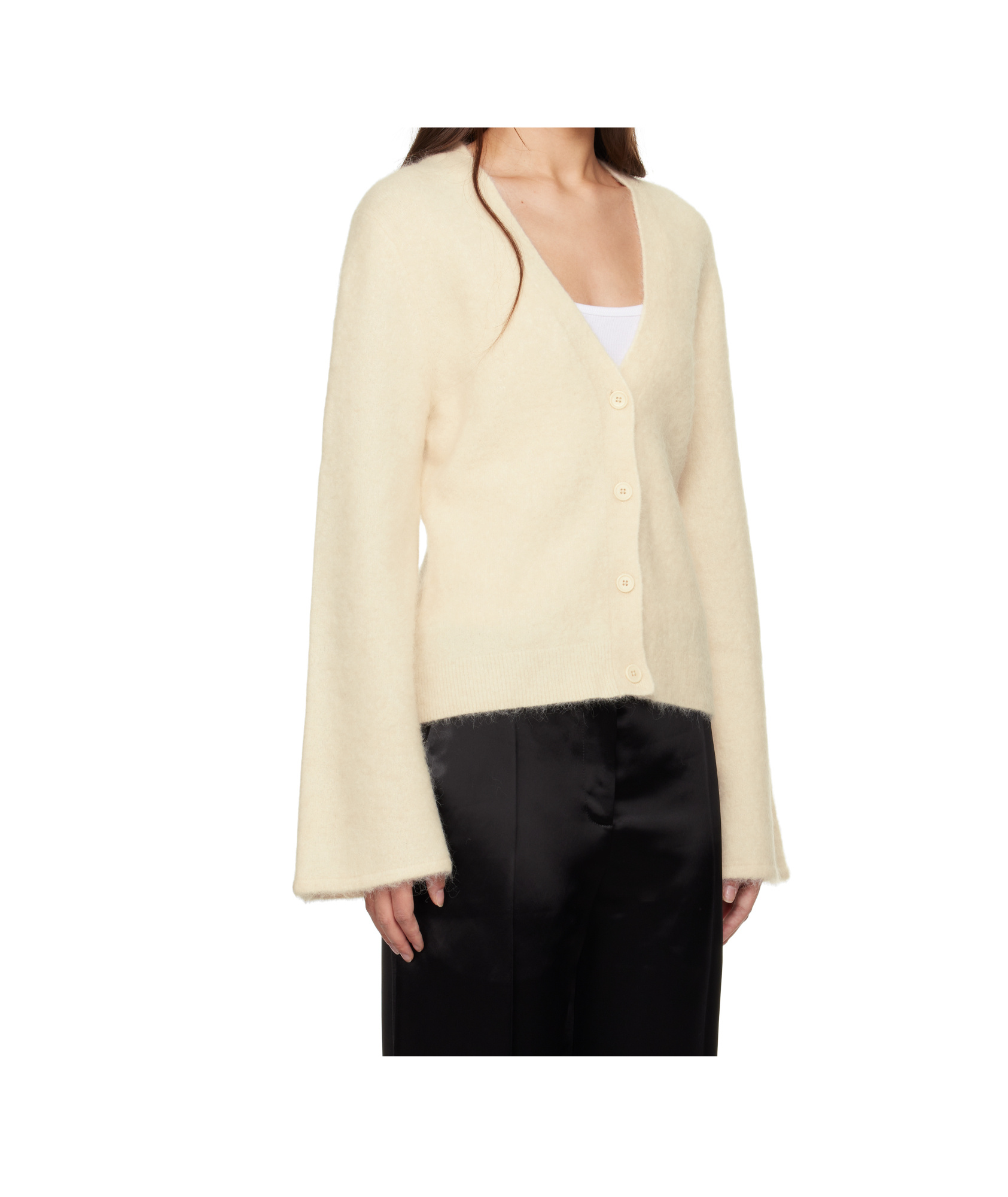 Filippa K Off-white Fluffy Cardigan In Neutral