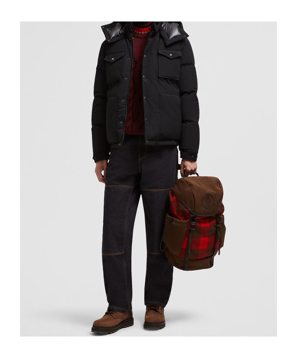 Moncler Doudoune Courte Fornas In Black