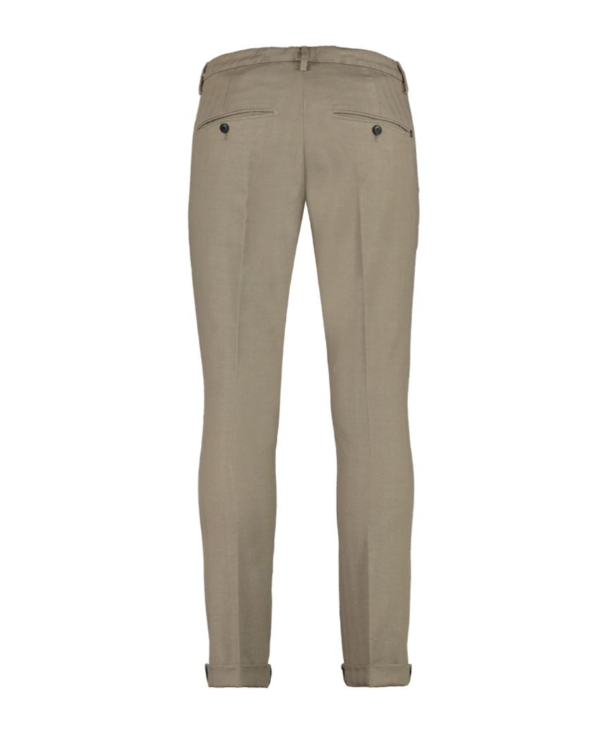 Dondup Belt Loop Casual Pants In Gray
