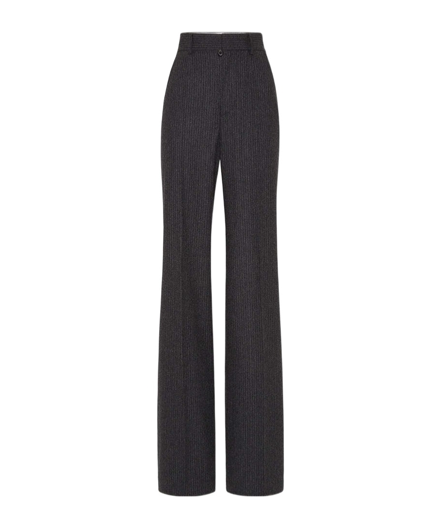 Dsquared2 High-waisted Flared Trousers In Black