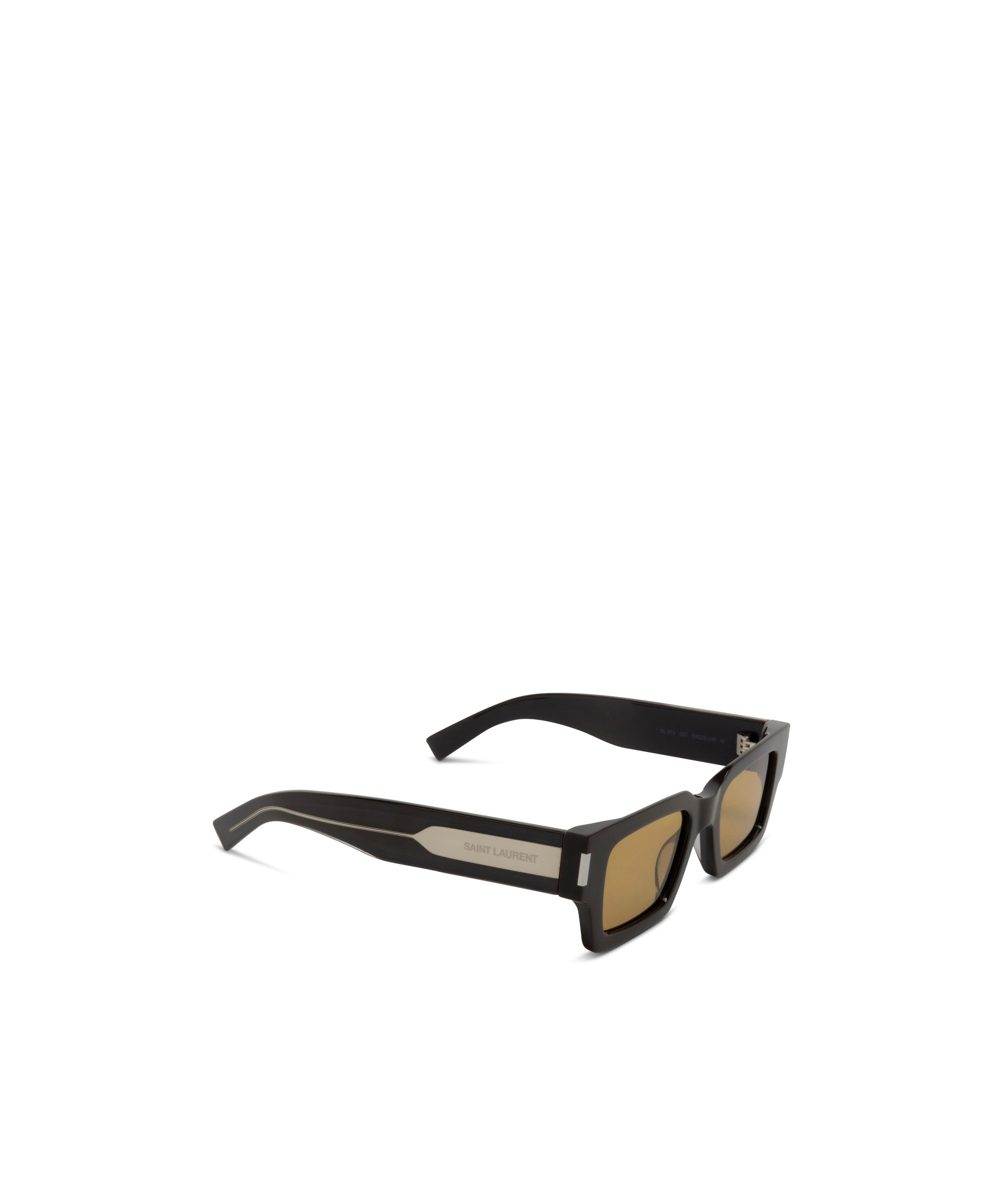 Saint Laurent Rectangular Sunglasses In Green
