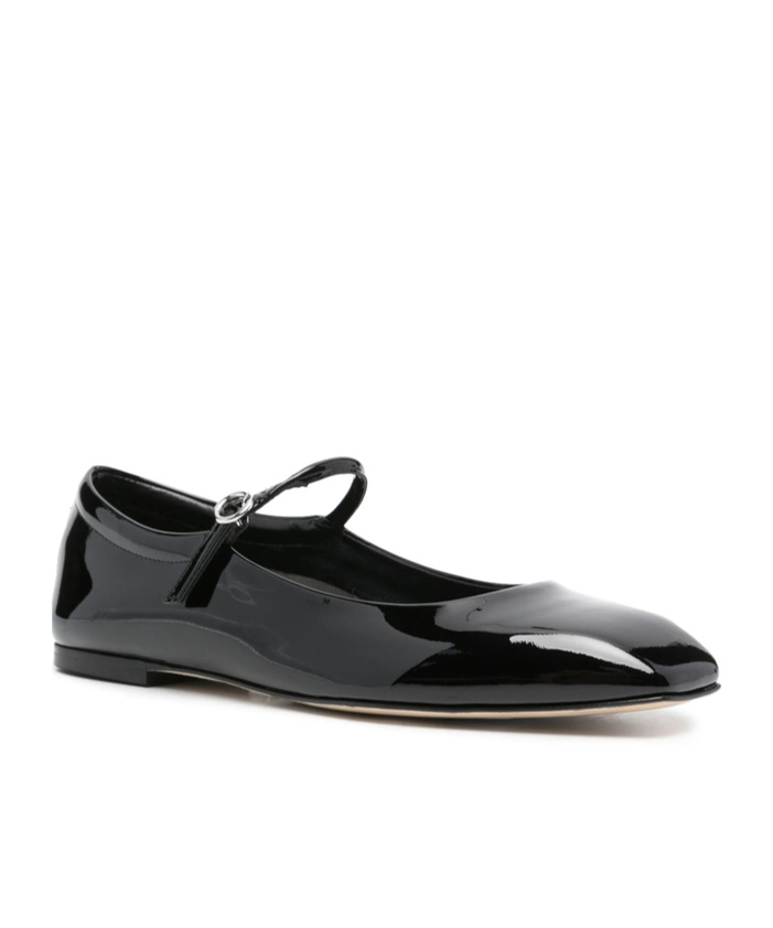 Aeyde Square Toe Mary Janes In Black
