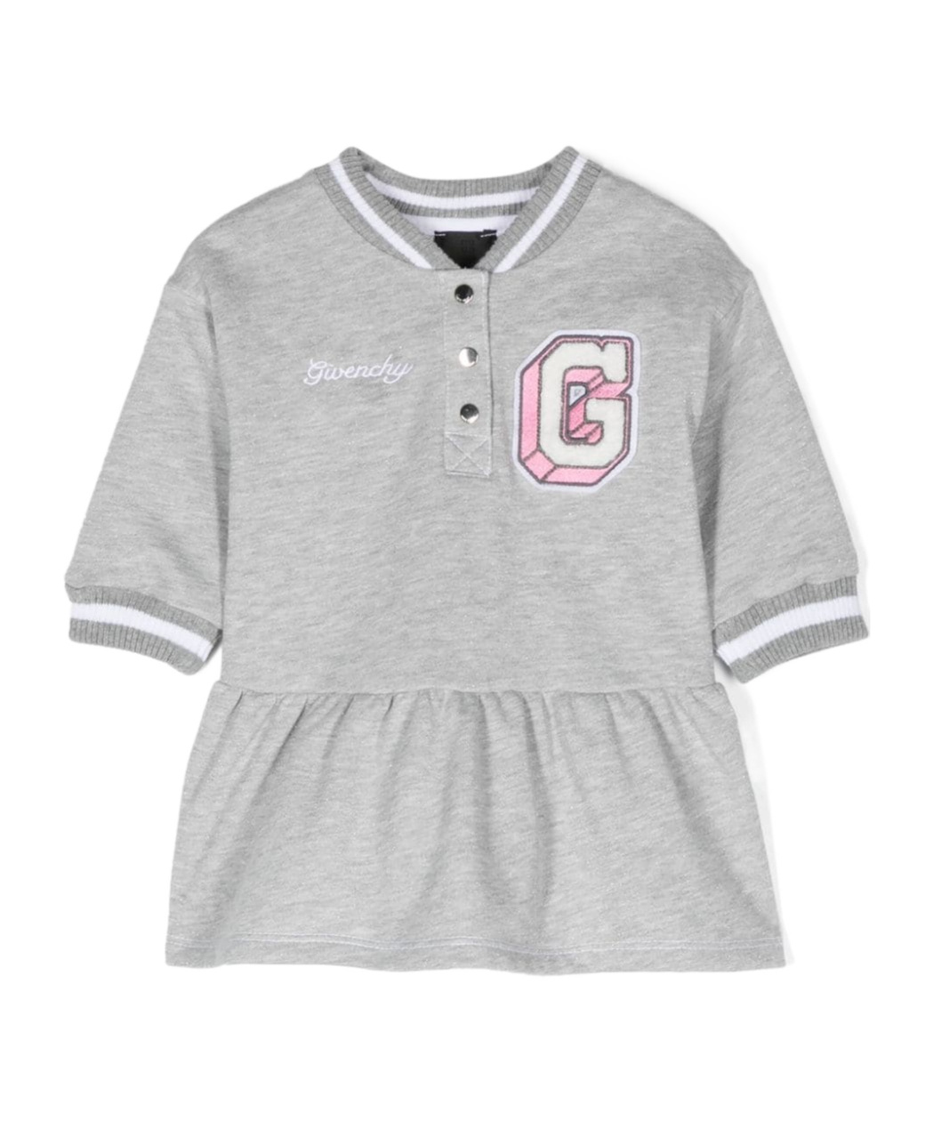 Givenchy Logo-patch Dress In Gray