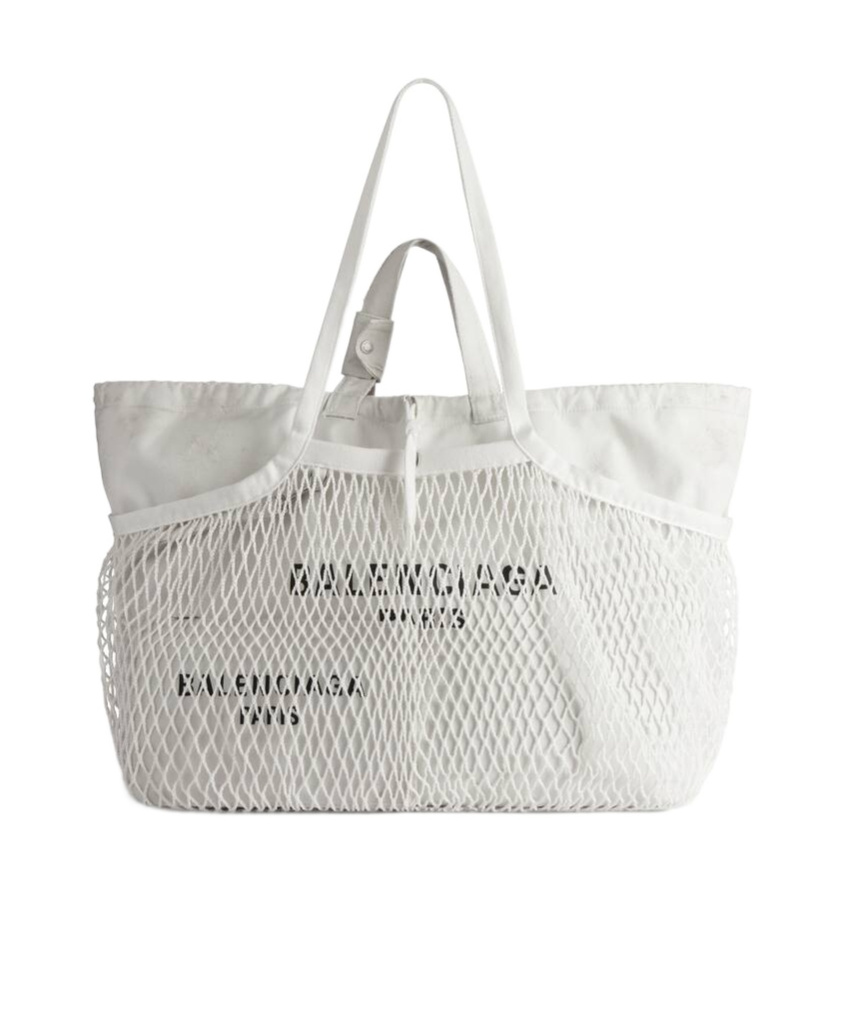 Balenciaga 24/7 Large Tote Bag Dirty Effect In White In White