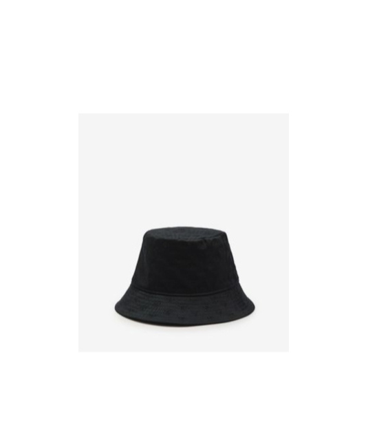 Celine Mini Triomphe Bucket Hat In Cotton In Black