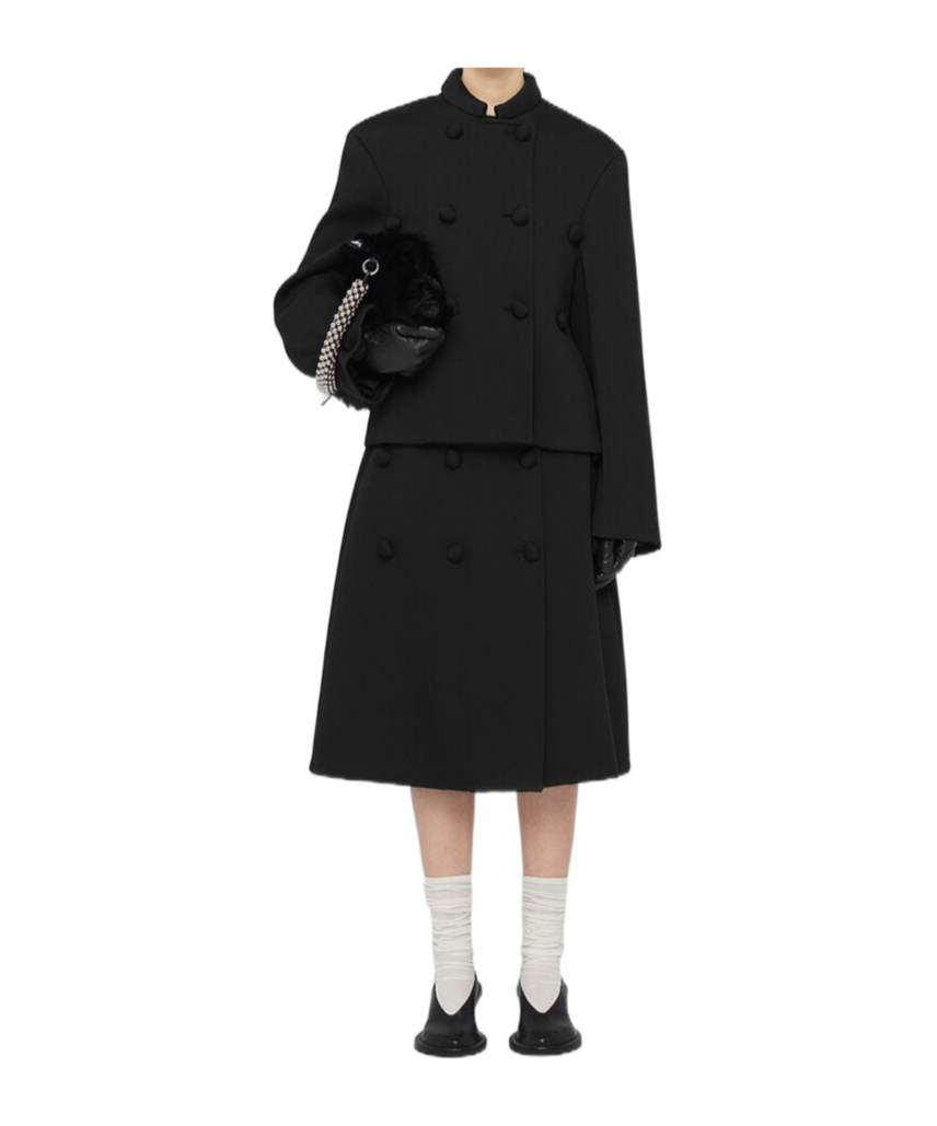 Jil Sander Oversize Wool Blazer In Black