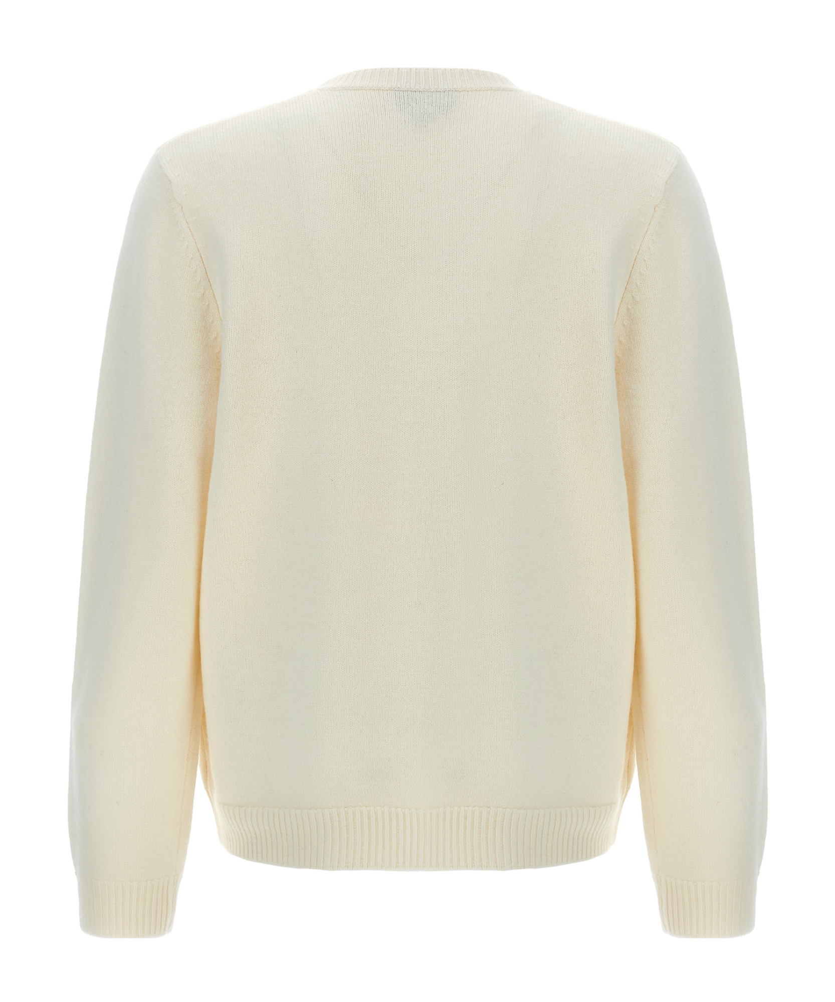 A.p.c. A. P.c. Men White Crewneck Sweater In Nude