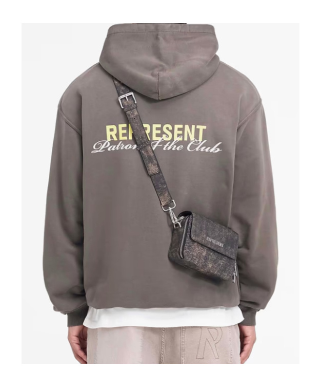 Represent Hooded Sweater In Gray