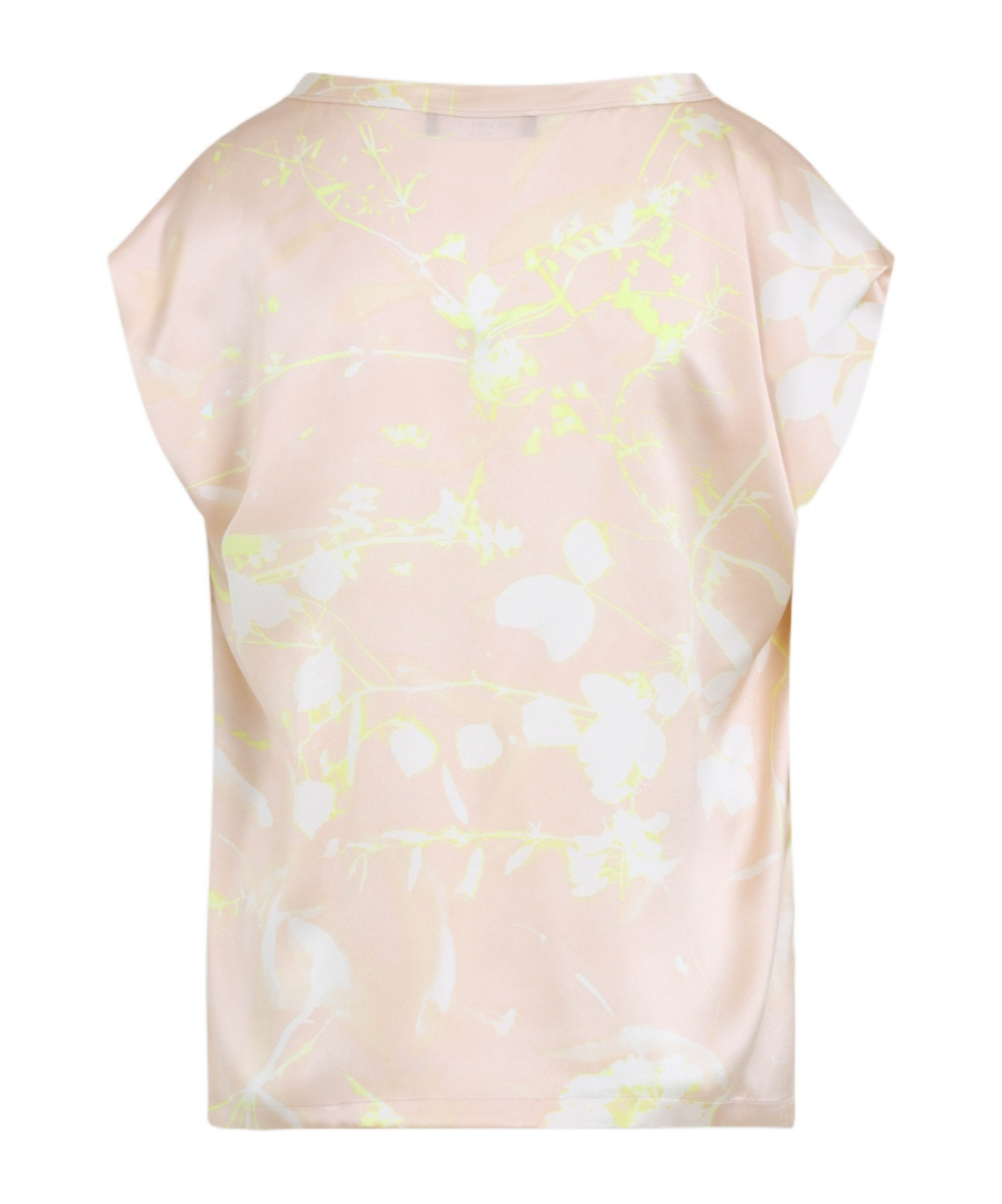 Fabiana Filippi Tilia Print Silk Top In Nude
