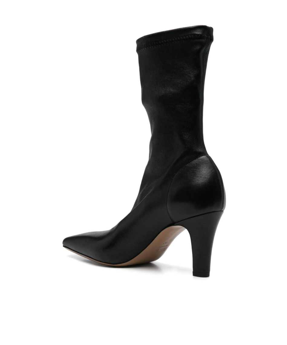 Paris Texas 80mm Leather Boots In Black