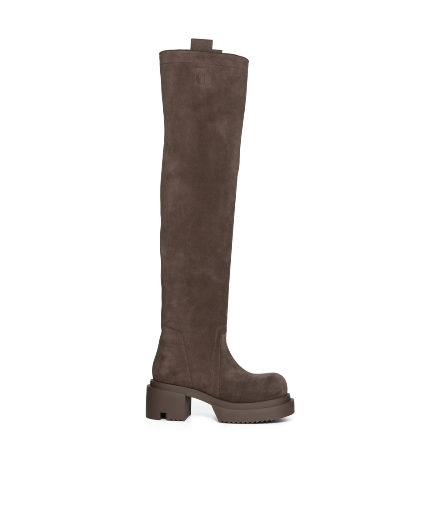 Rick Owens Bogun Boots In Gray