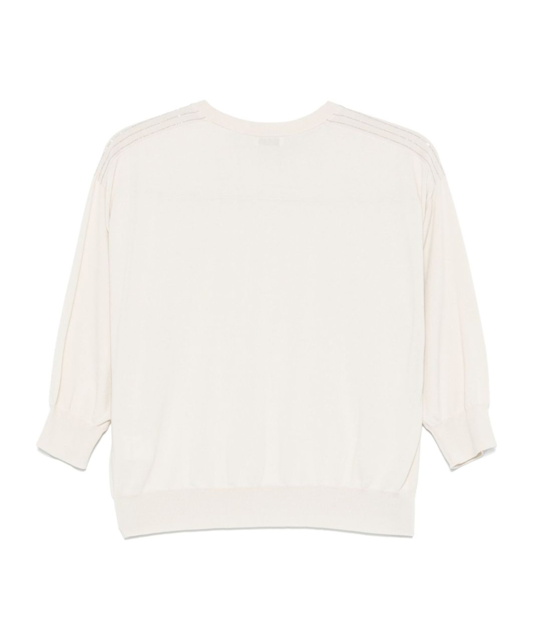 Shop Peserico Short-sleeved Sweater In White