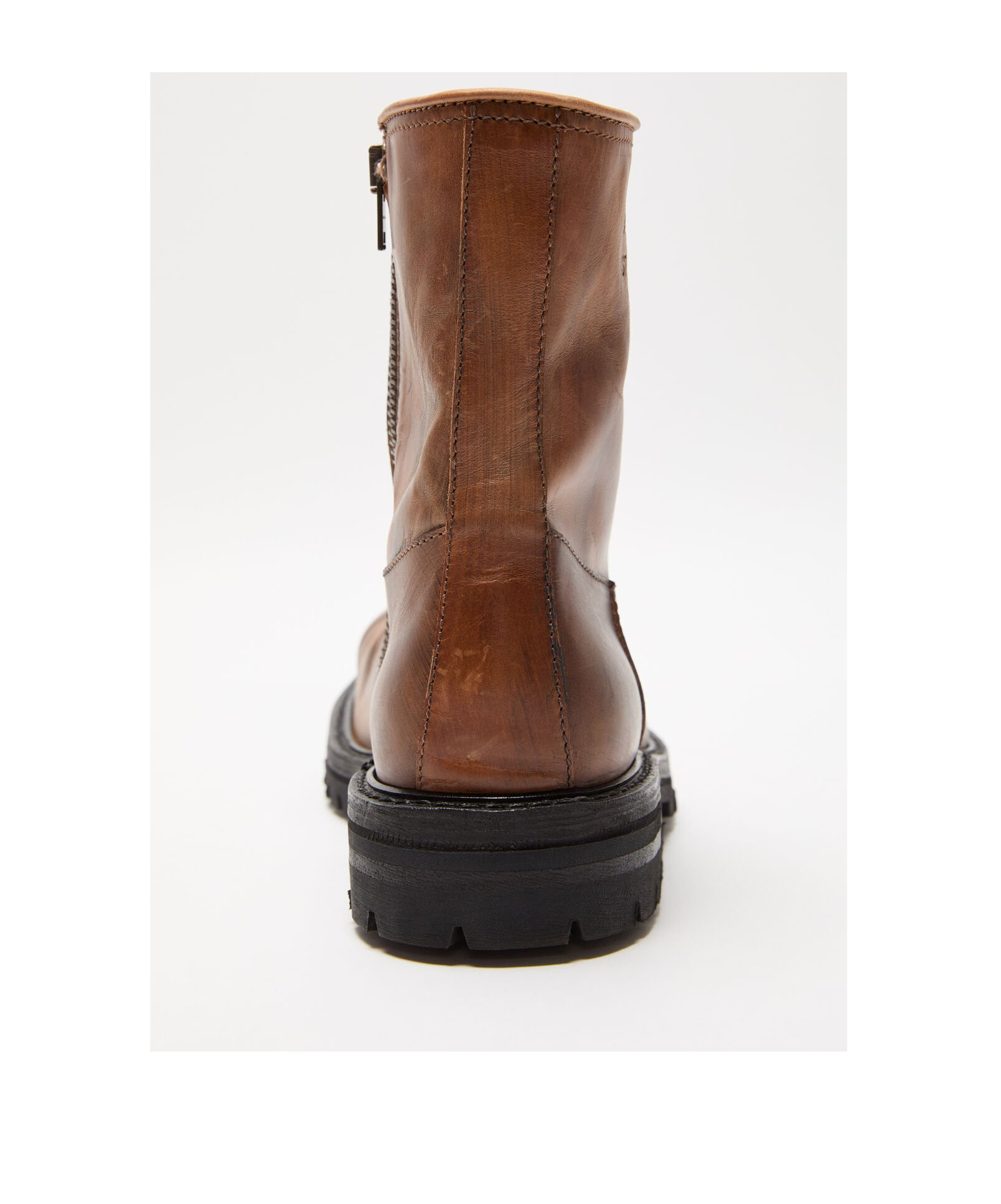 Acne Studios Leather Ankle Boots In Brown