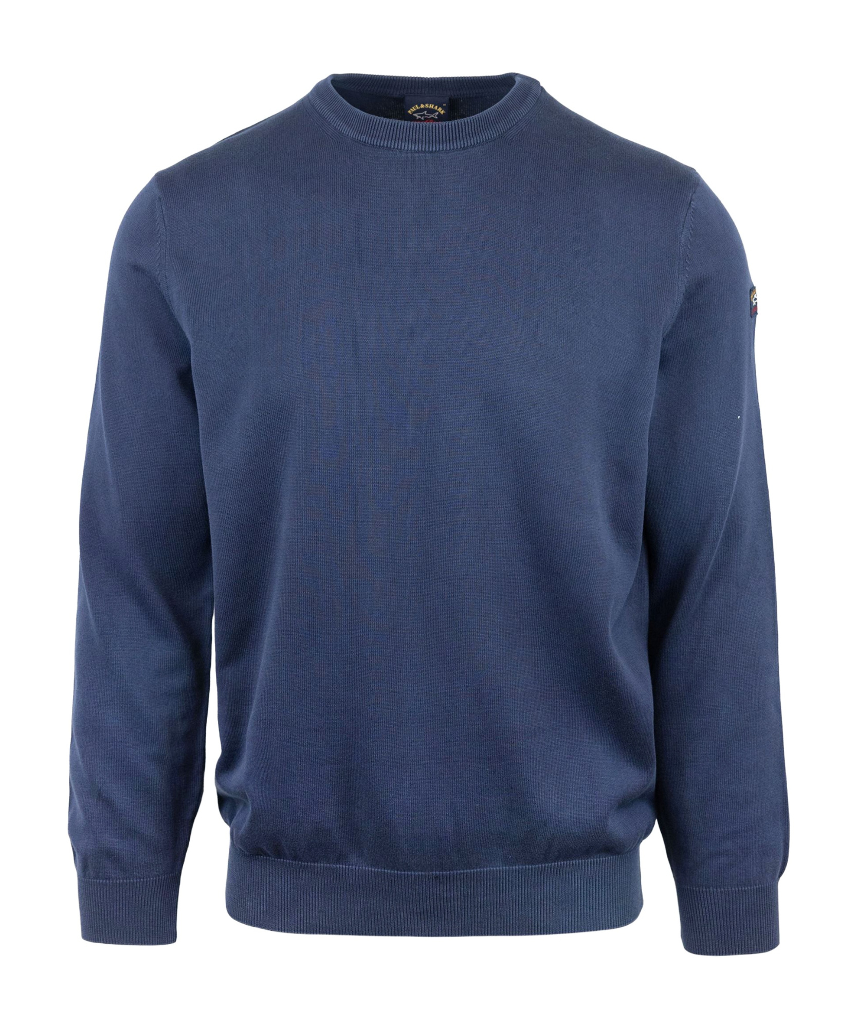 Paul & Shark Round Neck Sweater In Blue