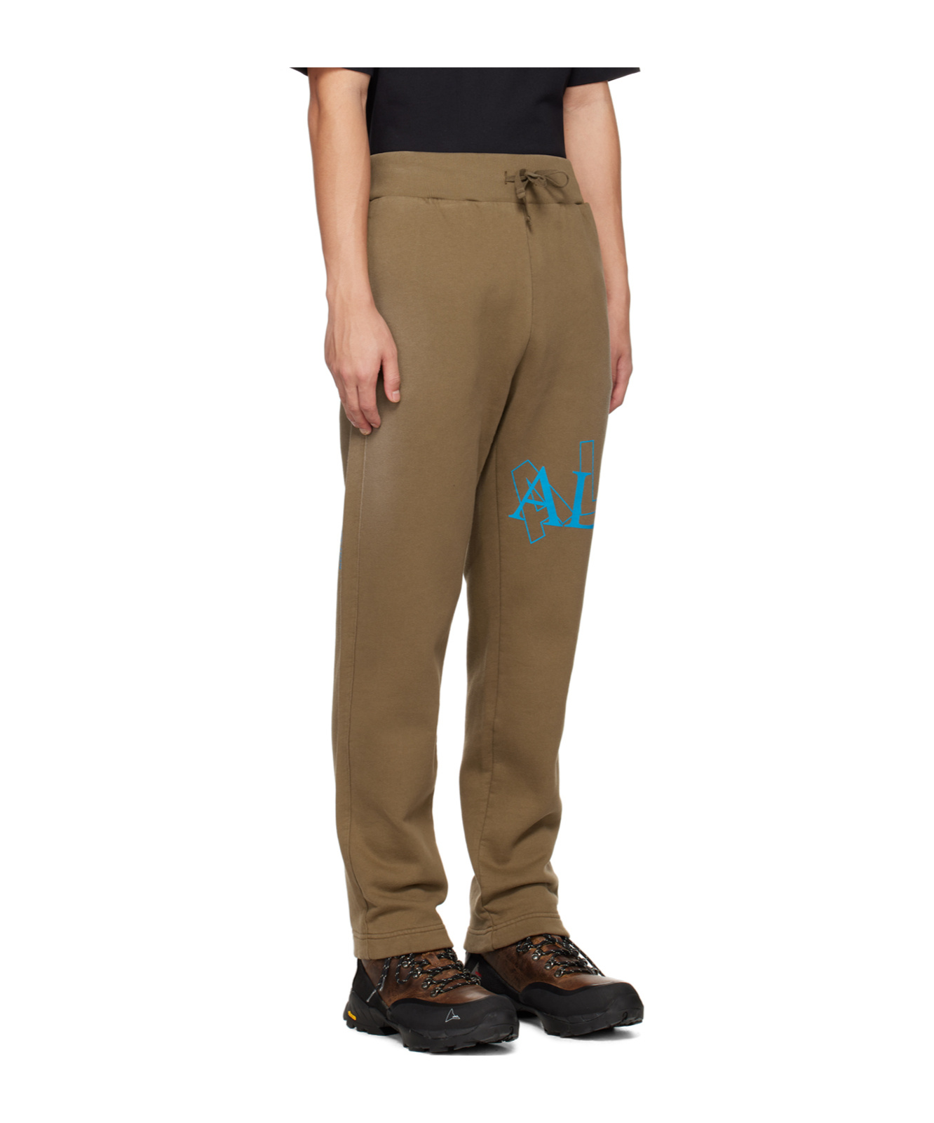 Alyx Logo Printed Casual Pants In Green
