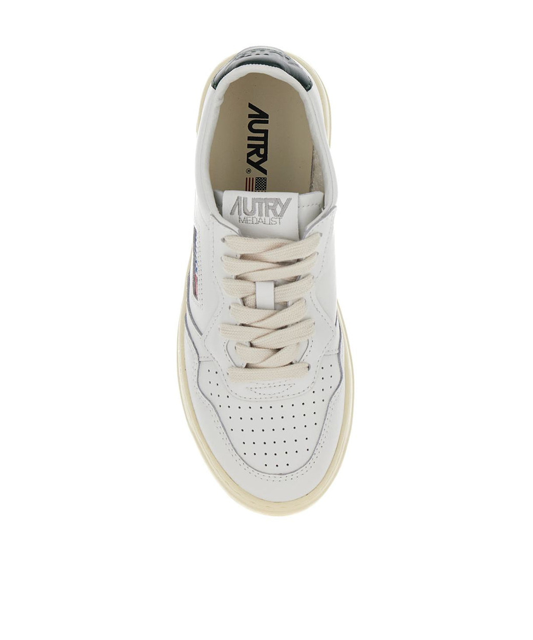 Autry Medalist Leather Low-top Sneakers In White